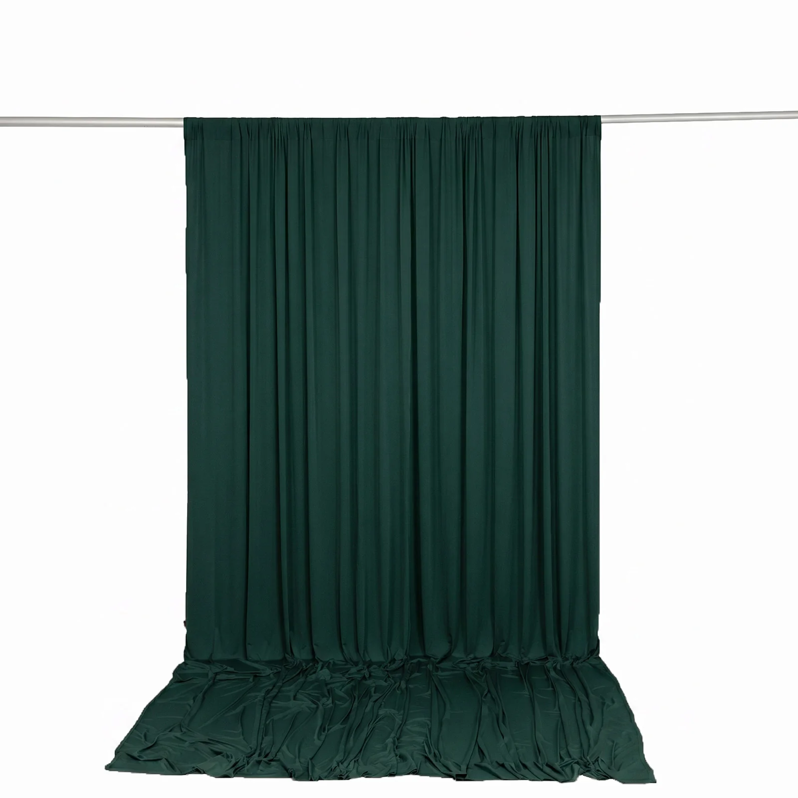 Spandex Backdrop Curtain Hunter Emerald Green 10ft x 12ft, 4-Way Stretch Wrinkle-Free Photo Booth Backdrop with Rod Pockets for Wedding & Events - Image 4