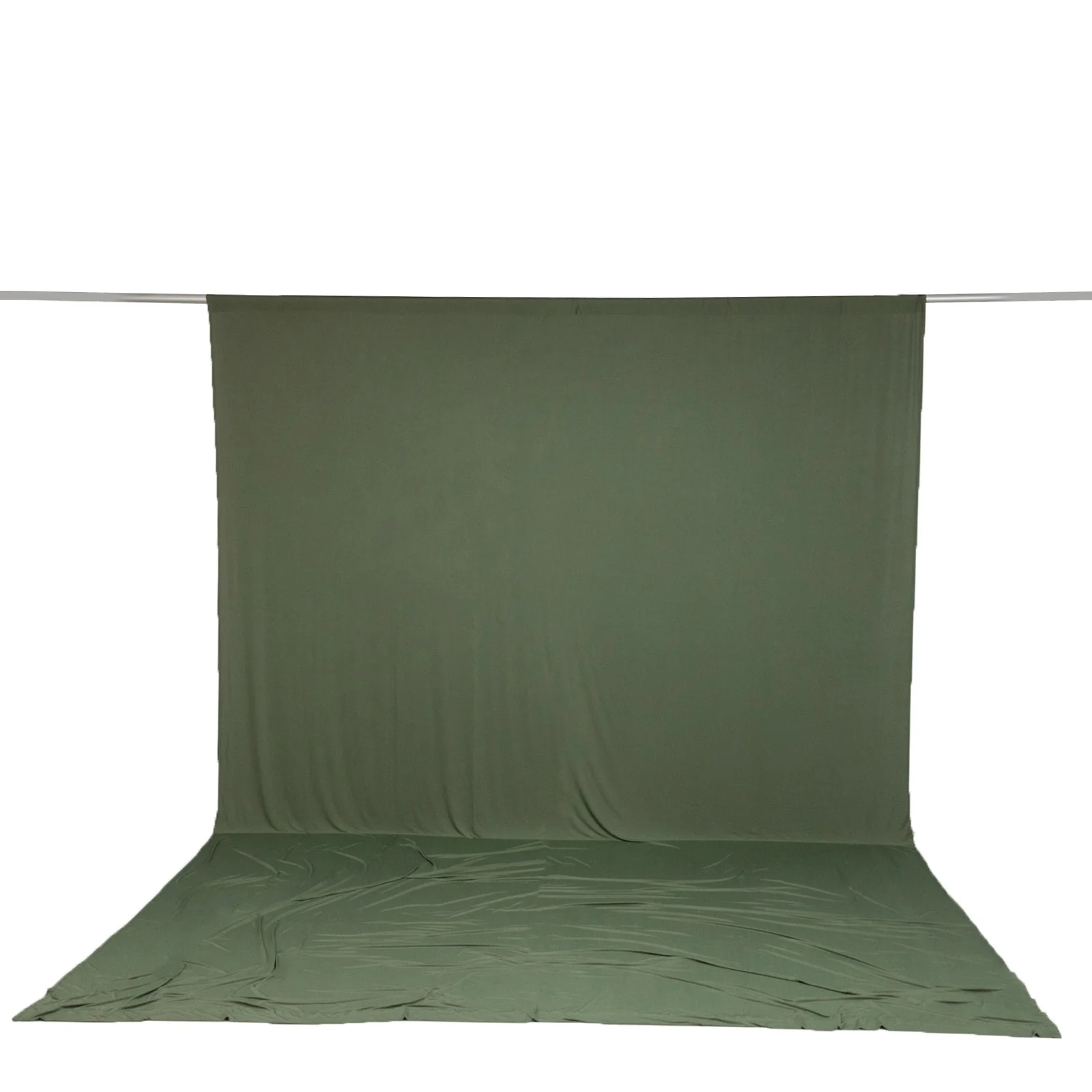 Spandex Backdrop Curtain Dusty Sage Green 10ft x 14ft, 4-Way Stretch Wrinkle-Free Photo Booth Backdrop with Rod Pockets for Wedding & Events - Image 2