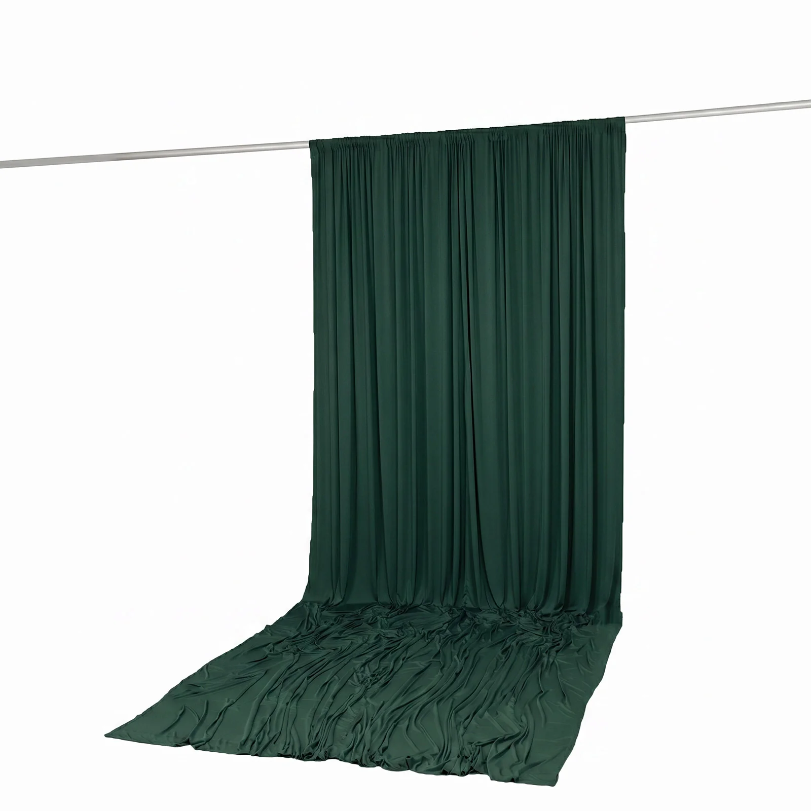 Spandex Backdrop Curtain Hunter Emerald Green 10ft x 14ft, 4-Way Stretch Wrinkle-Free Photo Booth Backdrop with Rod Pockets for Wedding & Events - Image 5
