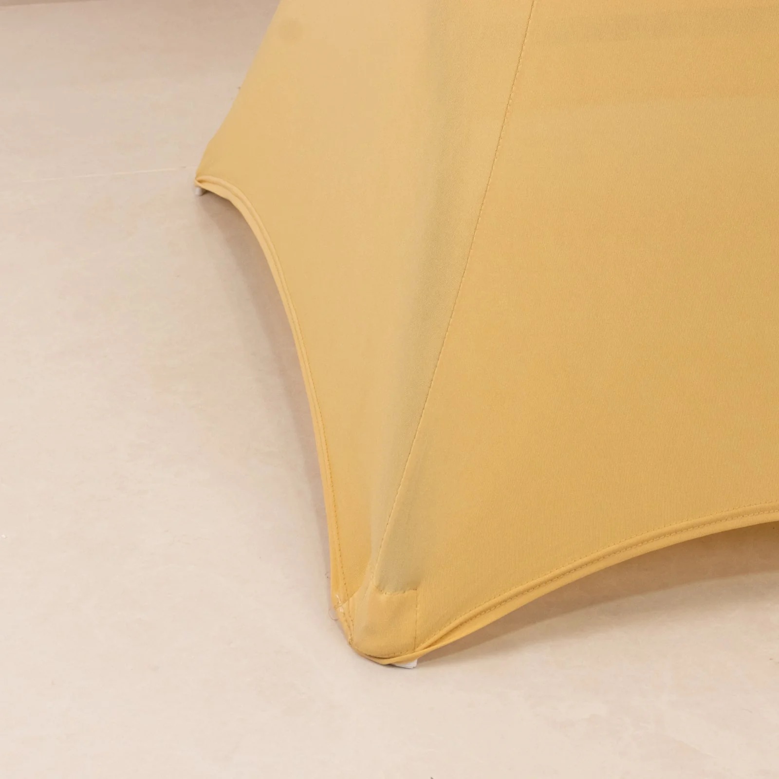 Spandex Cocktail Table Cover 36" Round Champagne High Top Tables - Easy to Maintain Stretch Fitted Highboy Tablecloth - Image 6