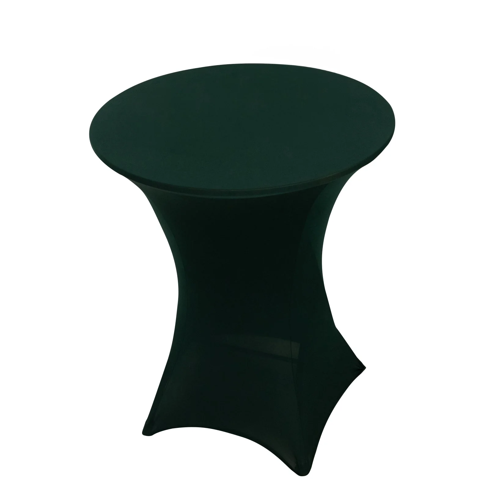 Spandex Cocktail Table Cover 36" Round Hunter Emerald Green High Top Tables - Easy to Maintain Stretch Fitted Highboy Tablecloth - Image 3