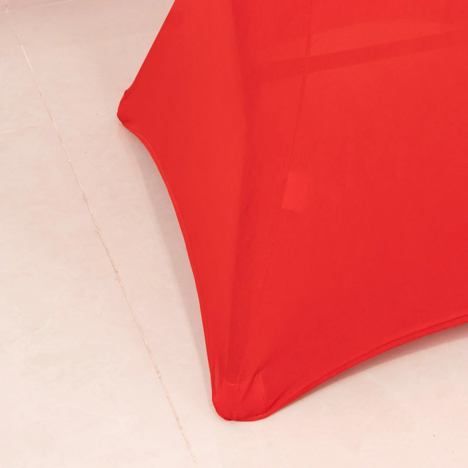 Spandex Cocktail Table Cover 36" Round Red High Top Tables - Easy to Maintain Stretch Fitted Highboy Tablecloth - Image 6