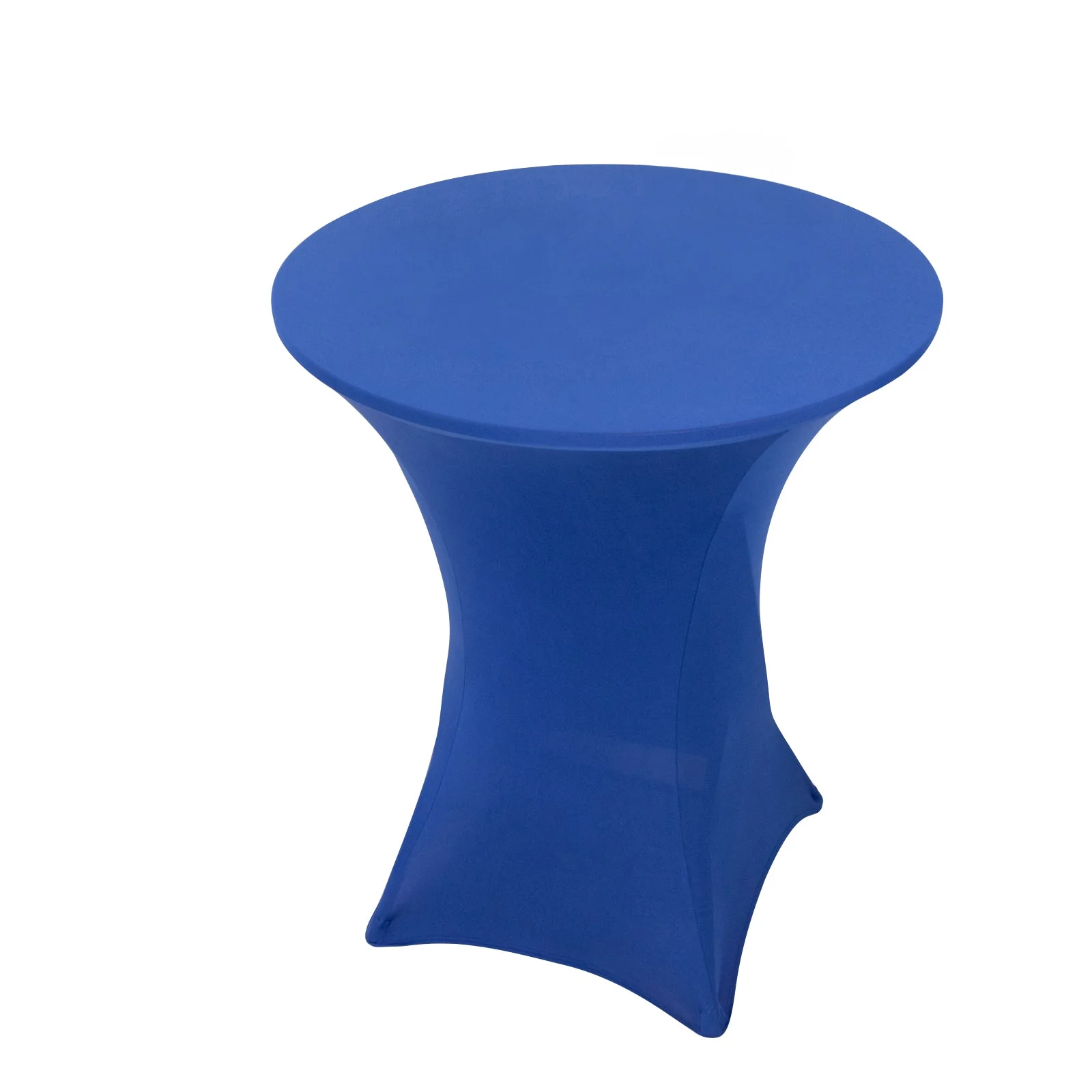 Spandex Cocktail Table Cover 36" Round Royal Blue High Top Tables - Easy to Maintain Stretch Fitted Highboy Tablecloth - Image 3