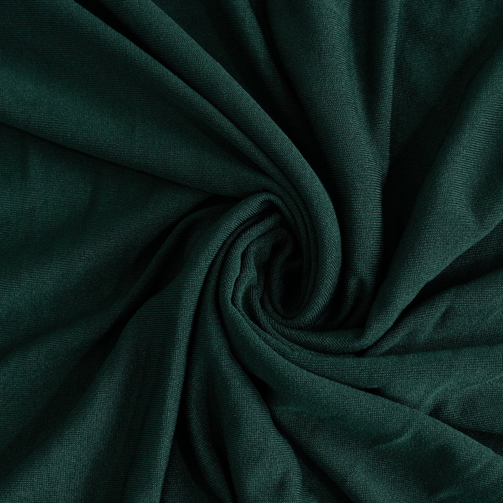 Spandex Rectangle Table Skirt 72"x30" Hunter Emerald Green - Wavy Skirt-Like Table Cover - Image 8