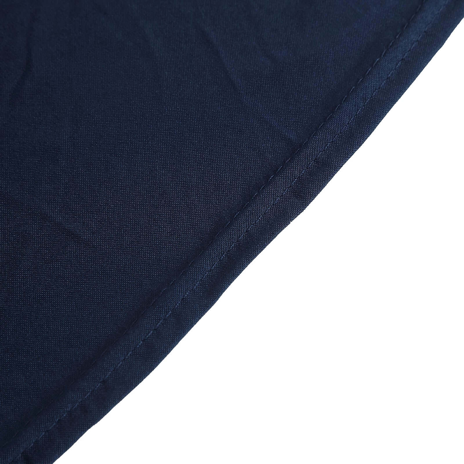 Spandex Rectangle Table Skirt 72"x30" Navy Blue - Wavy Skirt-Like Table Cover - Image 10