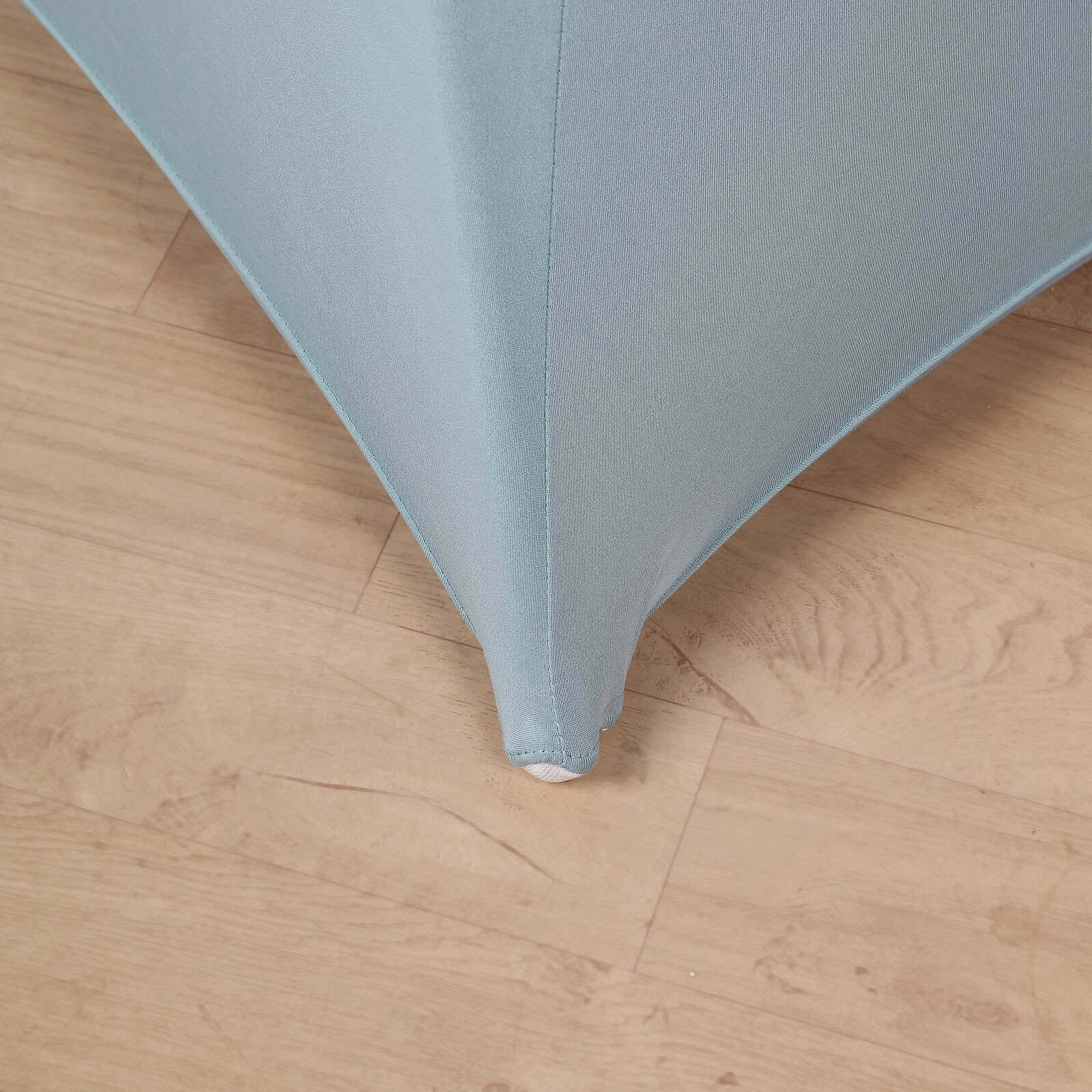 Spandex Round Cocktail Table Cover 30" Dusty Blue for High Top Tables - Easy to Maintain Stretch Fitted Highboy Tablecloth - Image 7