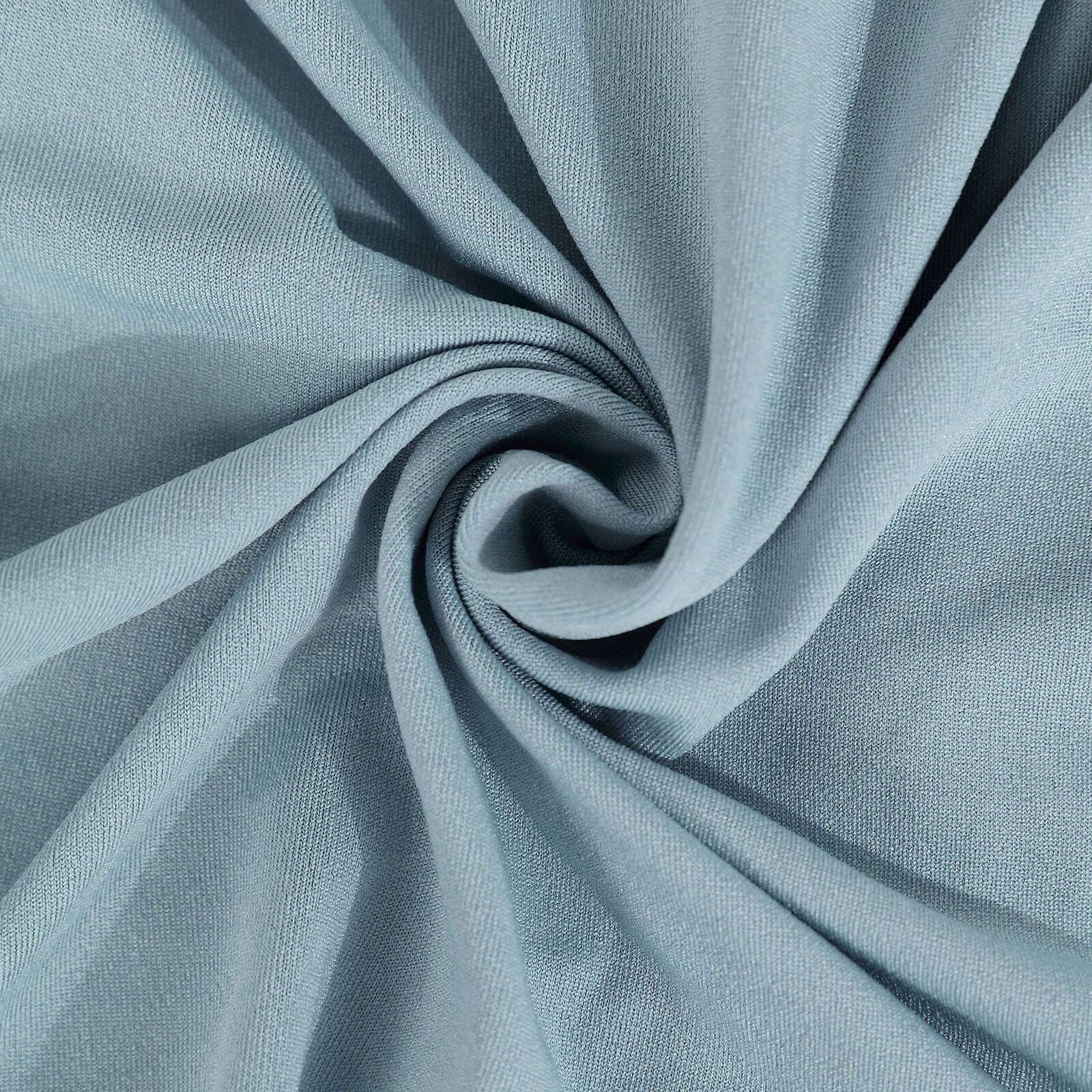 Spandex Round Cocktail Table Cover 30" Dusty Blue for High Top Tables - Easy to Maintain Stretch Fitted Highboy Tablecloth - Image 8