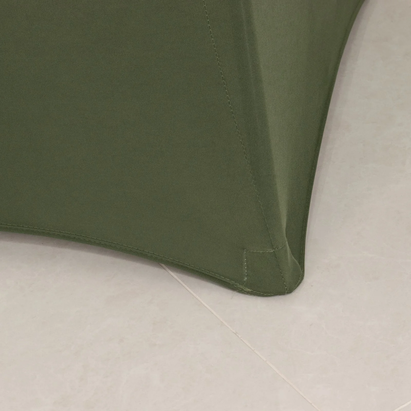 Spandex Round Cocktail Table Cover 30" Dusty Sage Green for High Top Tables - Easy to Maintain Stretch Fitted Highboy Tablecloth - Image 11