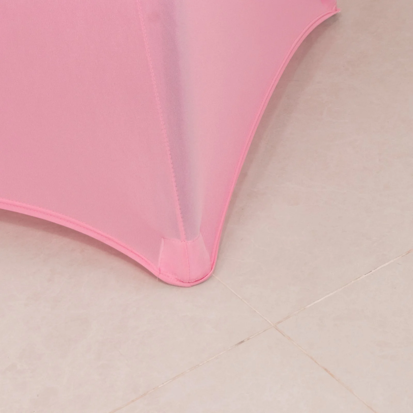 Spandex Round Cocktail Table Cover 30" Pink for High Top Tables - Easy to Maintain Stretch Fitted Highboy Tablecloth - Image 11