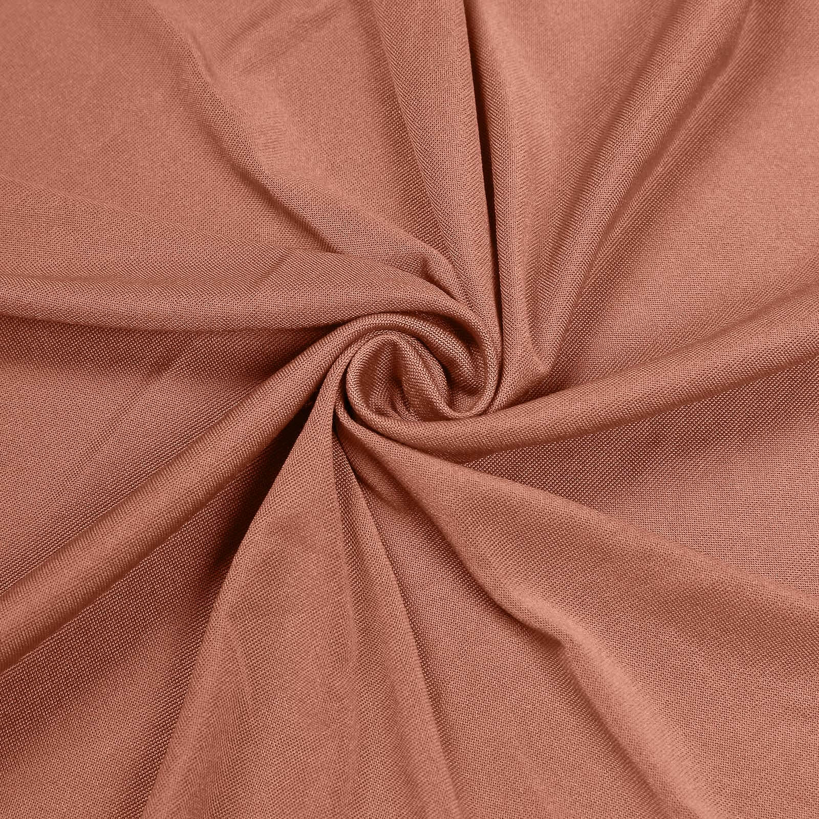 Spandex Round Cocktail Table Cover 30" Terracotta (Rust) for High Top Tables - Easy to Maintain Stretch Fitted Highboy Tablecloth - Image 11