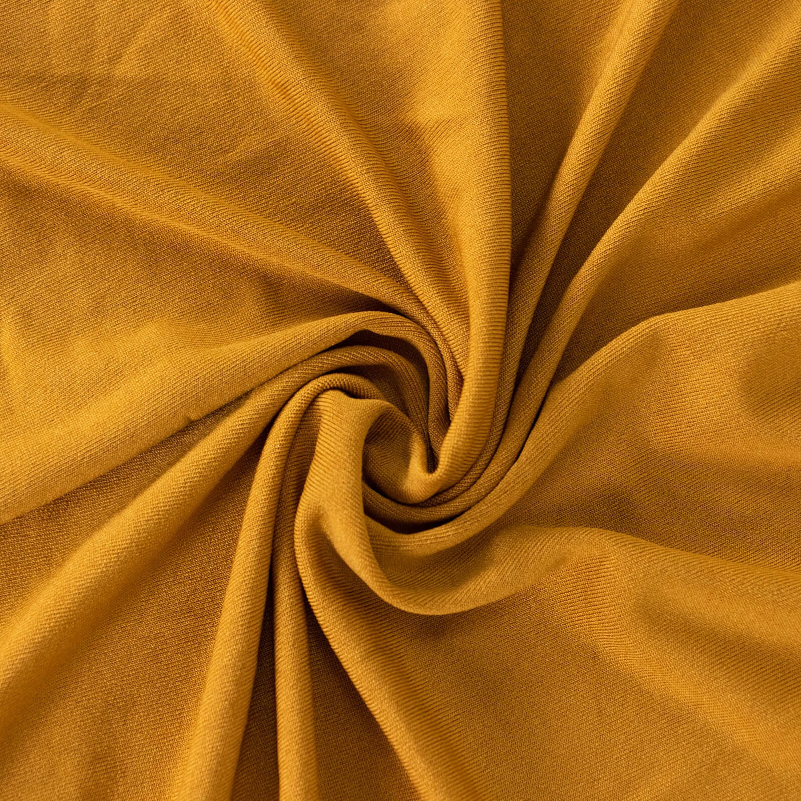 Spandex Round Tablecloth 5ft Gold - Classy Table Cover Skirt with Ruffles - Image 7