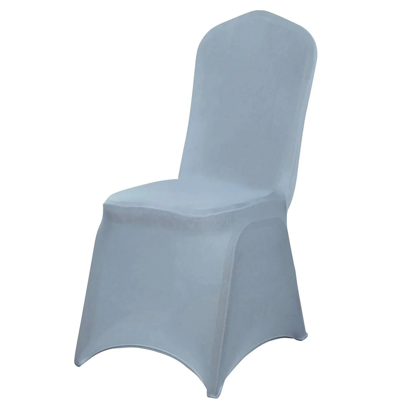 Spandex Stretch Fitted Banquet Chair Cover 160GSM Dusty Blue - Durable Slip-On Slipcover - Image 7