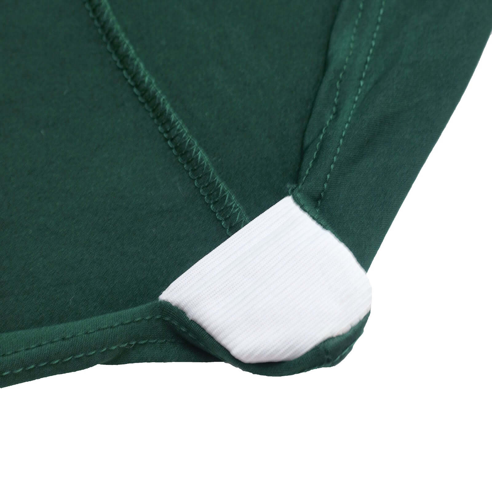 Spandex Stretch Fitted Banquet Chair Cover 160GSM Hunter Emerald Green - Durable Slip-On Slipcover - Image 7