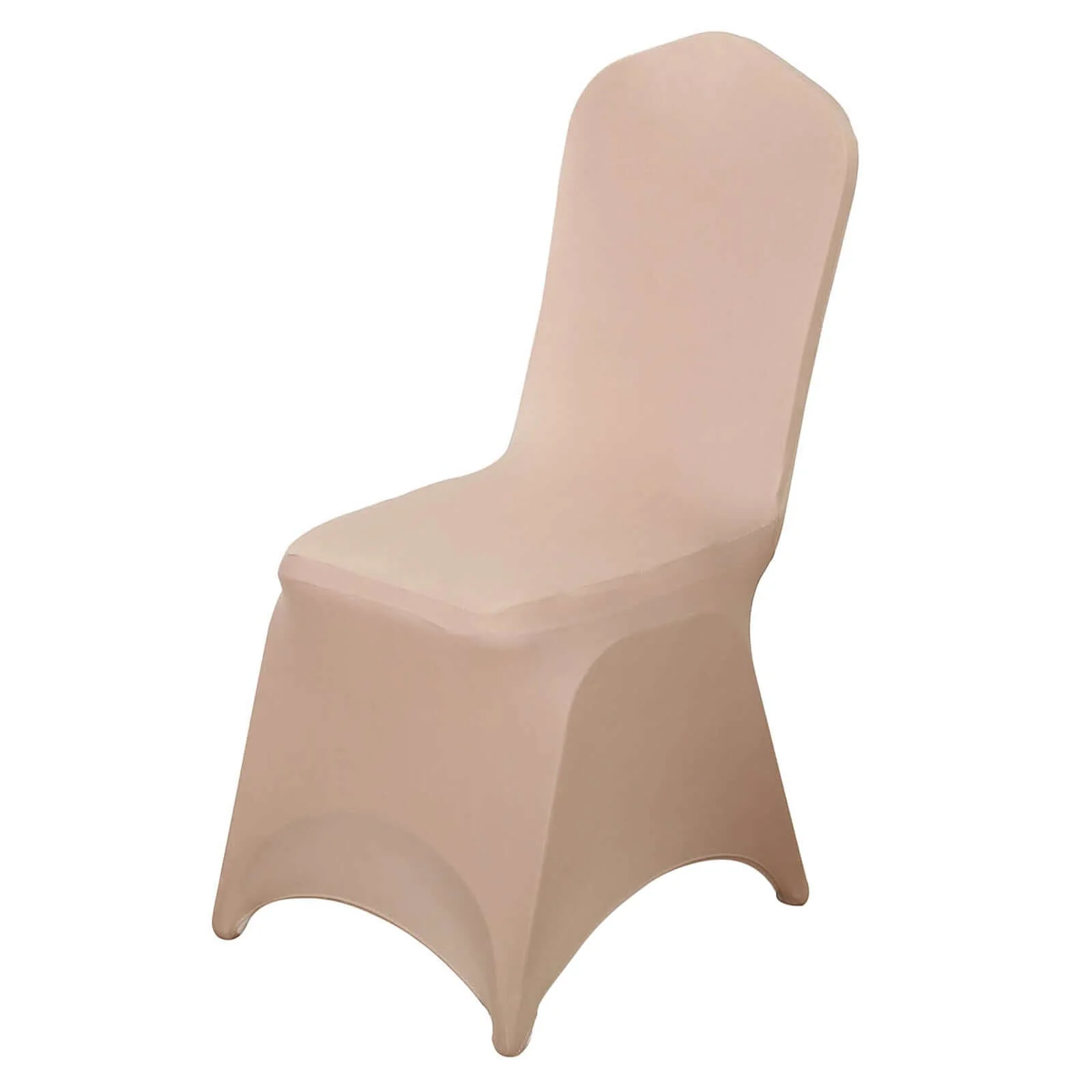 Spandex Stretch Fitted Banquet Chair Cover 160GSM Nude - Durable Slip-On Slipcover - Image 7