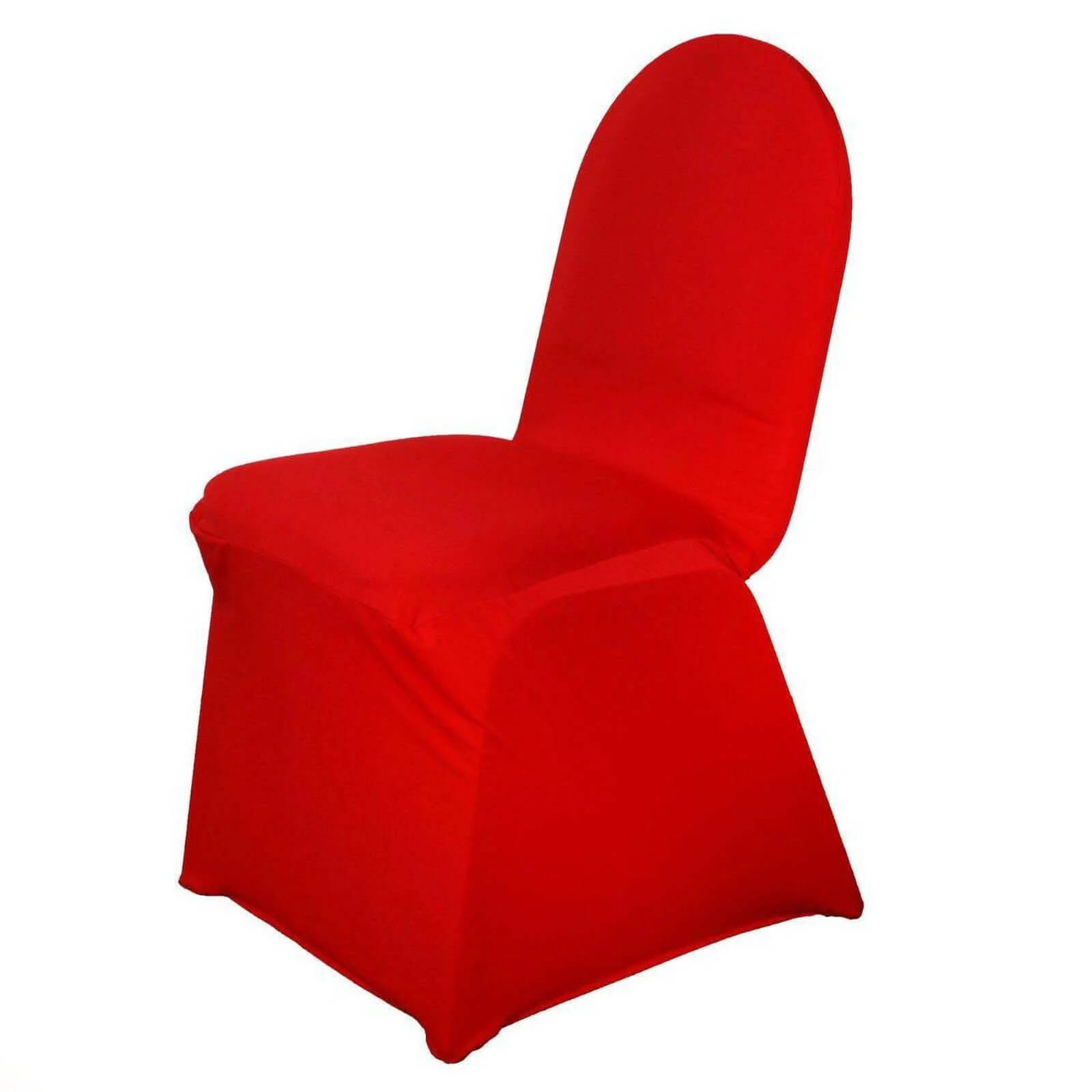 Spandex Stretch Fitted Banquet Chair Cover 160GSM Red - Durable Slip-On Slipcover - Image 8