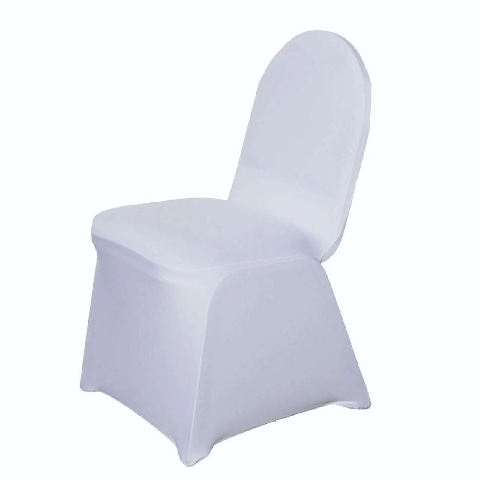 Spandex Stretch Fitted Banquet Chair Cover 160GSM White - Durable Slip-On Slipcover for Weddings & Events - Image 7