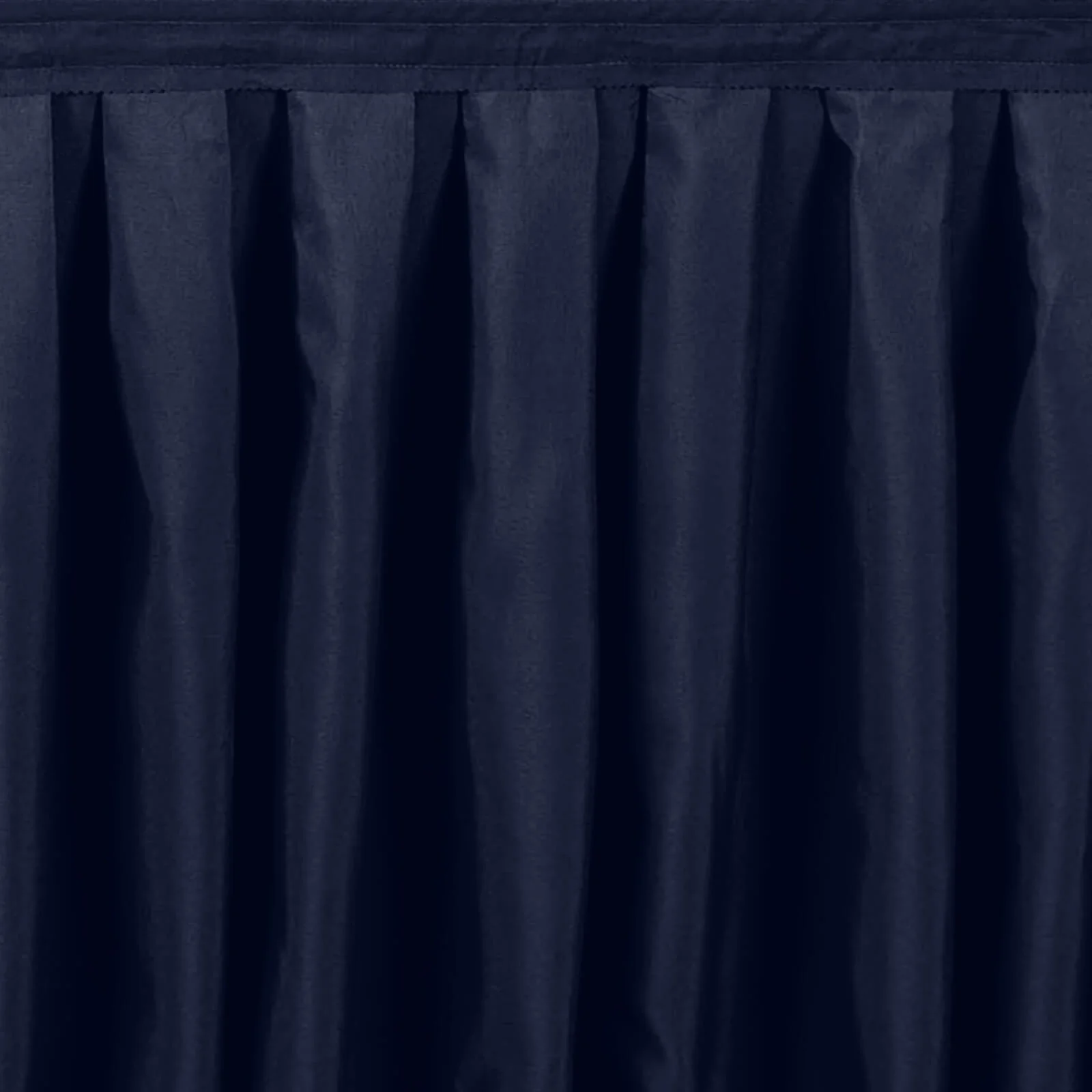 Portable Stage Skirting Polyester Shirred Pleat Stage Cover for Wedding Platform Navy Blue - 16"x10ft - Image 8