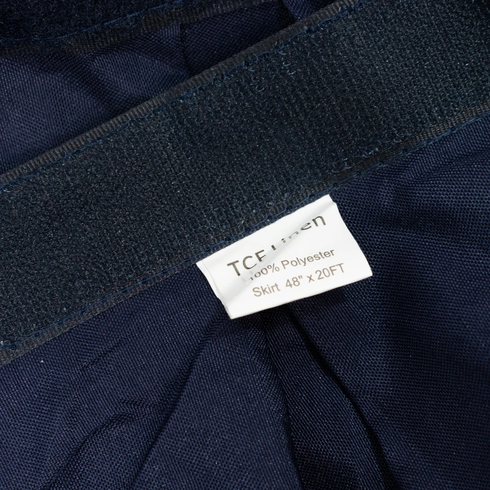 Portable Stage Skirting Polyester Shirred Pleat Stage Cover for Wedding Platform Navy Blue - 48"x20ft - Image 6