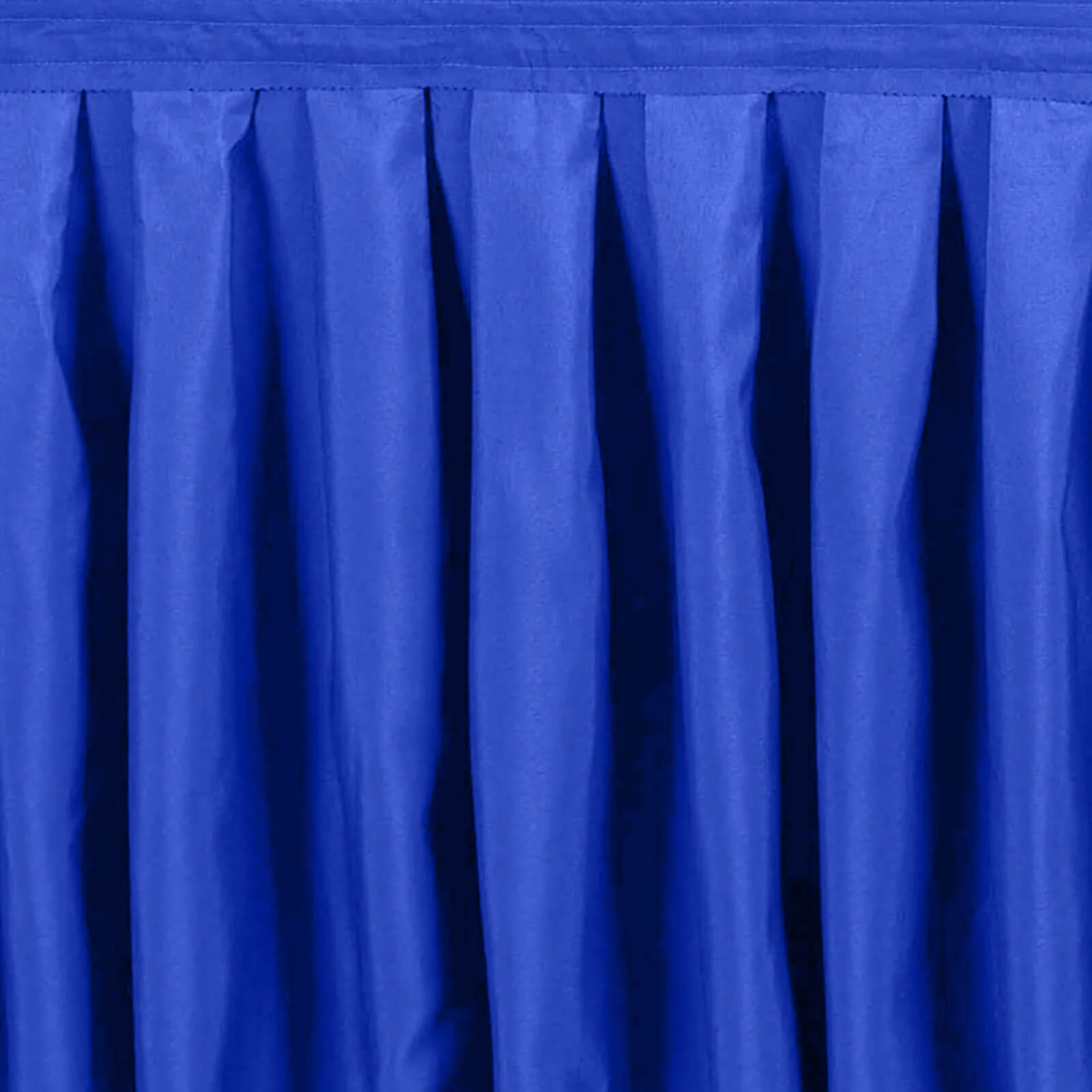 Portable Stage Skirting Polyester Shirred Pleat Stage Cover for Wedding Platform Royal Blue - 24"x20ft - Image 8