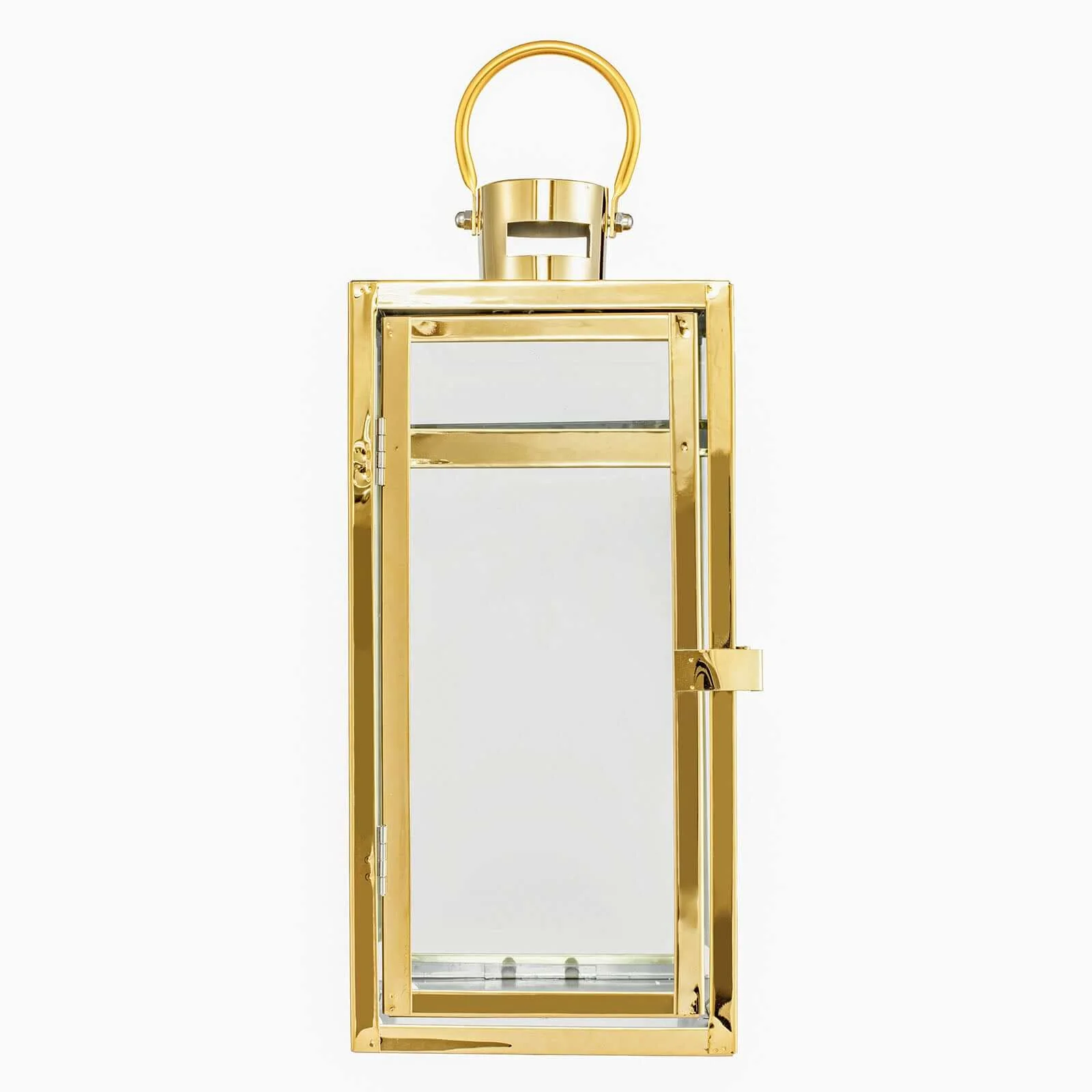 Stainless Steel Candle Lantern 12" Vintage Top Design Gold - Outdoor Metal Patio Lantern Centerpiece - Image 25