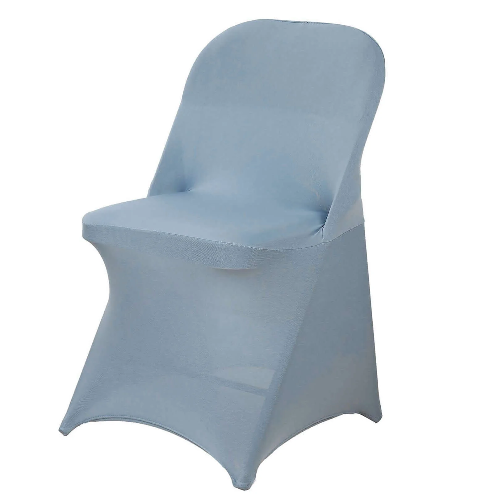 Stretch Spandex Folding Chair Cover Dusty Blue - Durable 160GSM Fitted Slipcover - Image 6