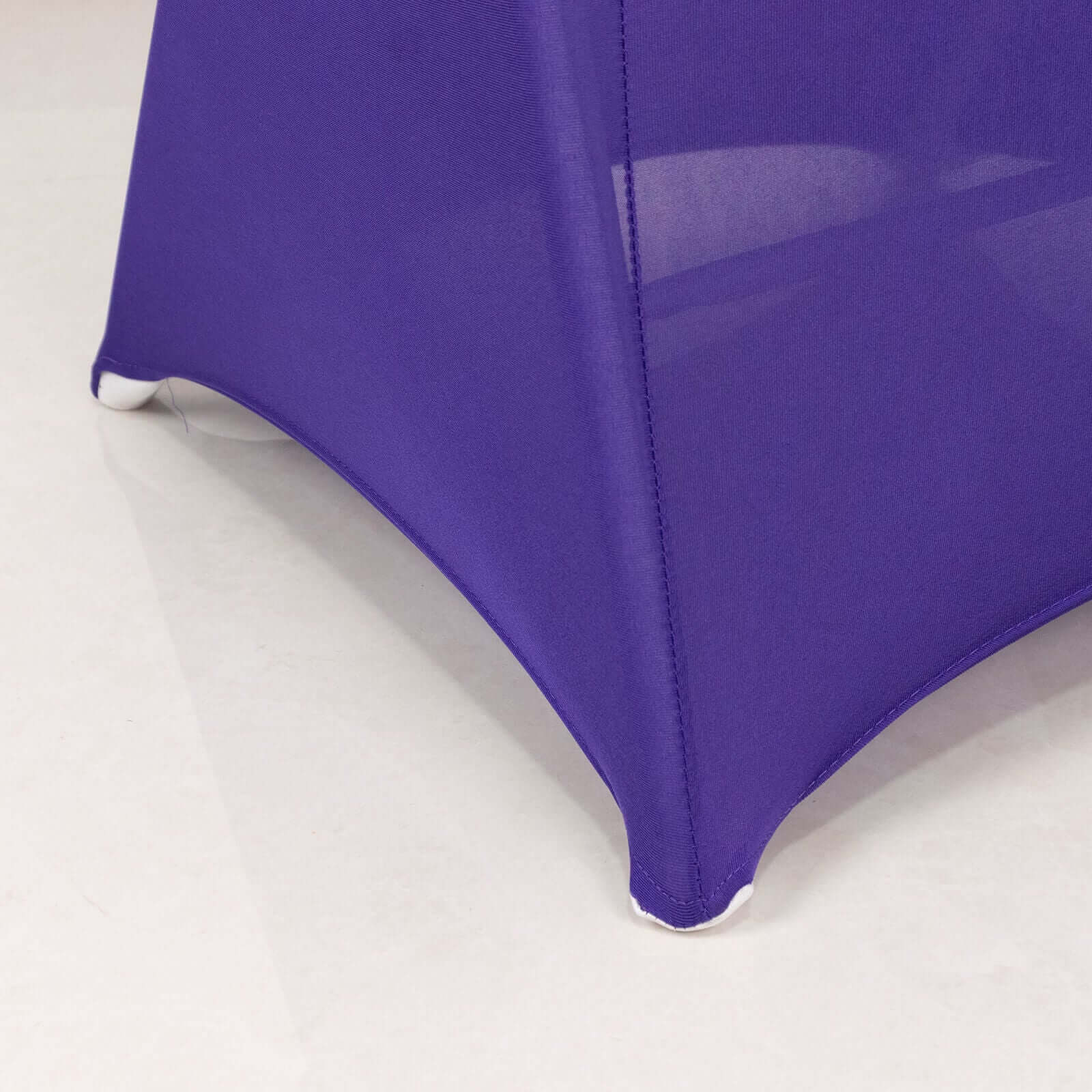 Stretch Spandex Folding Chair Cover Purple - Wrinkle Resistant Fitted Slipcover with Silver Rhinestone Buckled Sash Band Accent - Image 6