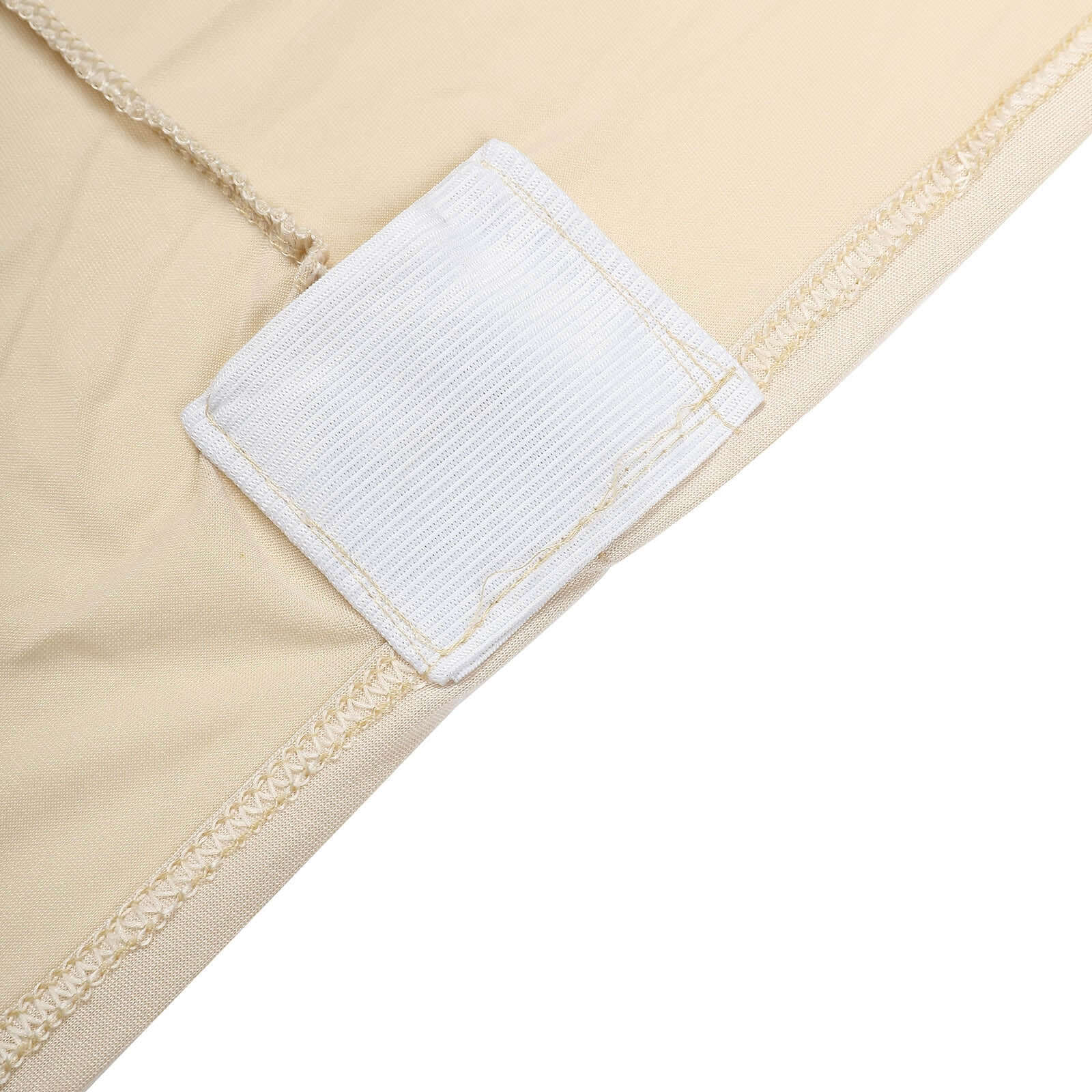 Stretch Spandex Rectangle Fitted Table Cover 96"x30" Beige - Wrinkle Free Form-Fitting Tablecloth - Image 9