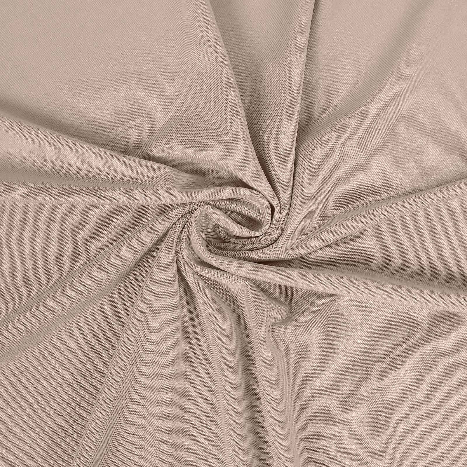Stretch Spandex Rectangle Fitted Table Cover 96"x30" Nude - Wrinkle Free Form-Fitting Tablecloth - Image 8
