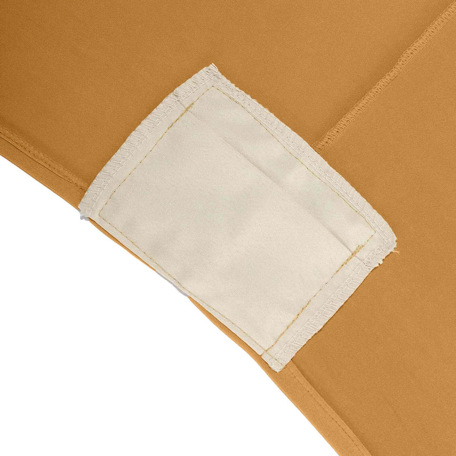 Stretch Spandex Rectangle Tablecloth 6ft Gold - Easy to Maintain Form-Fitting Table Cover for Weddings & Events - Image 8