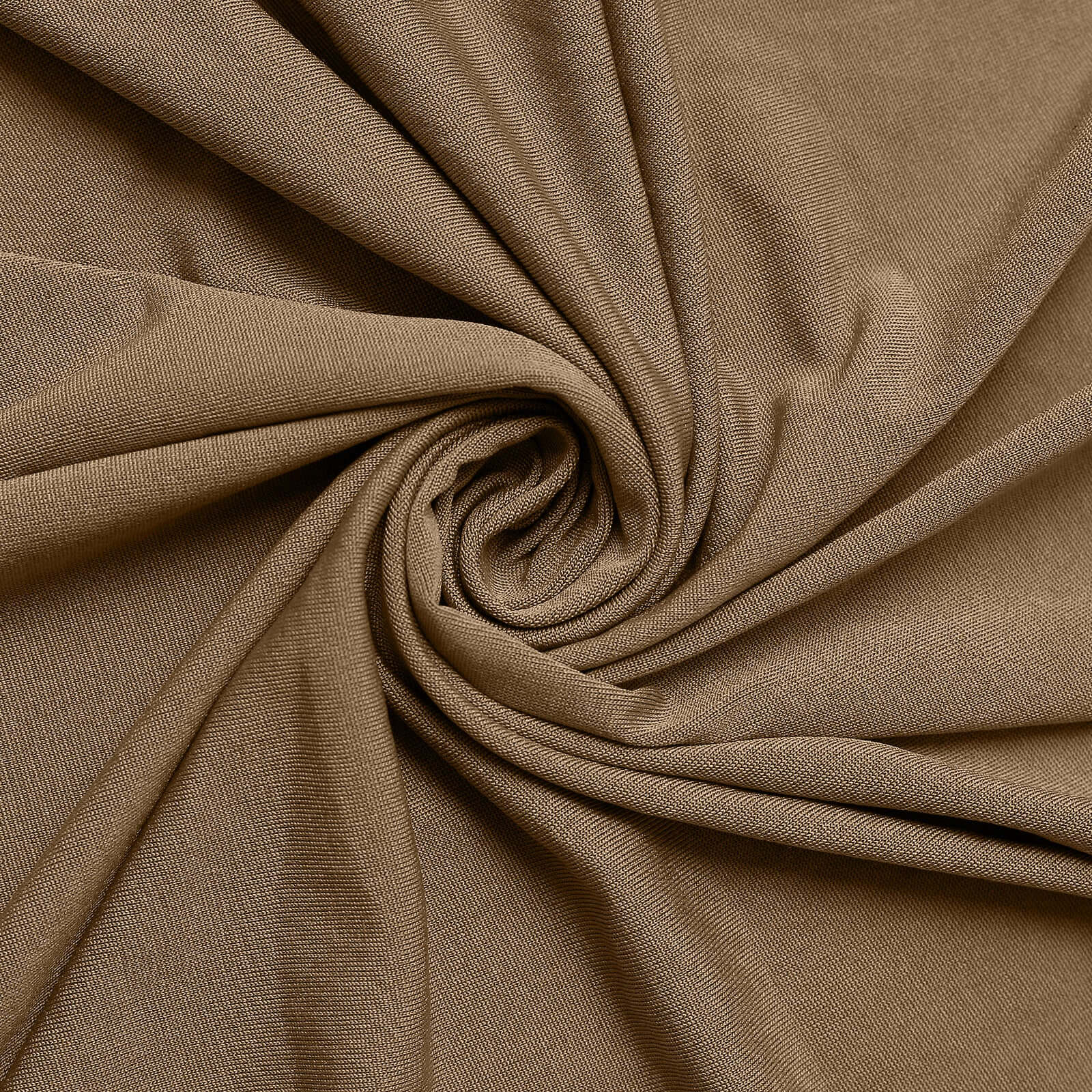 Stretch Spandex Rectangle Tablecloth 6ft Taupe - Wrinkle Free Fitted Table Cover - Image 8
