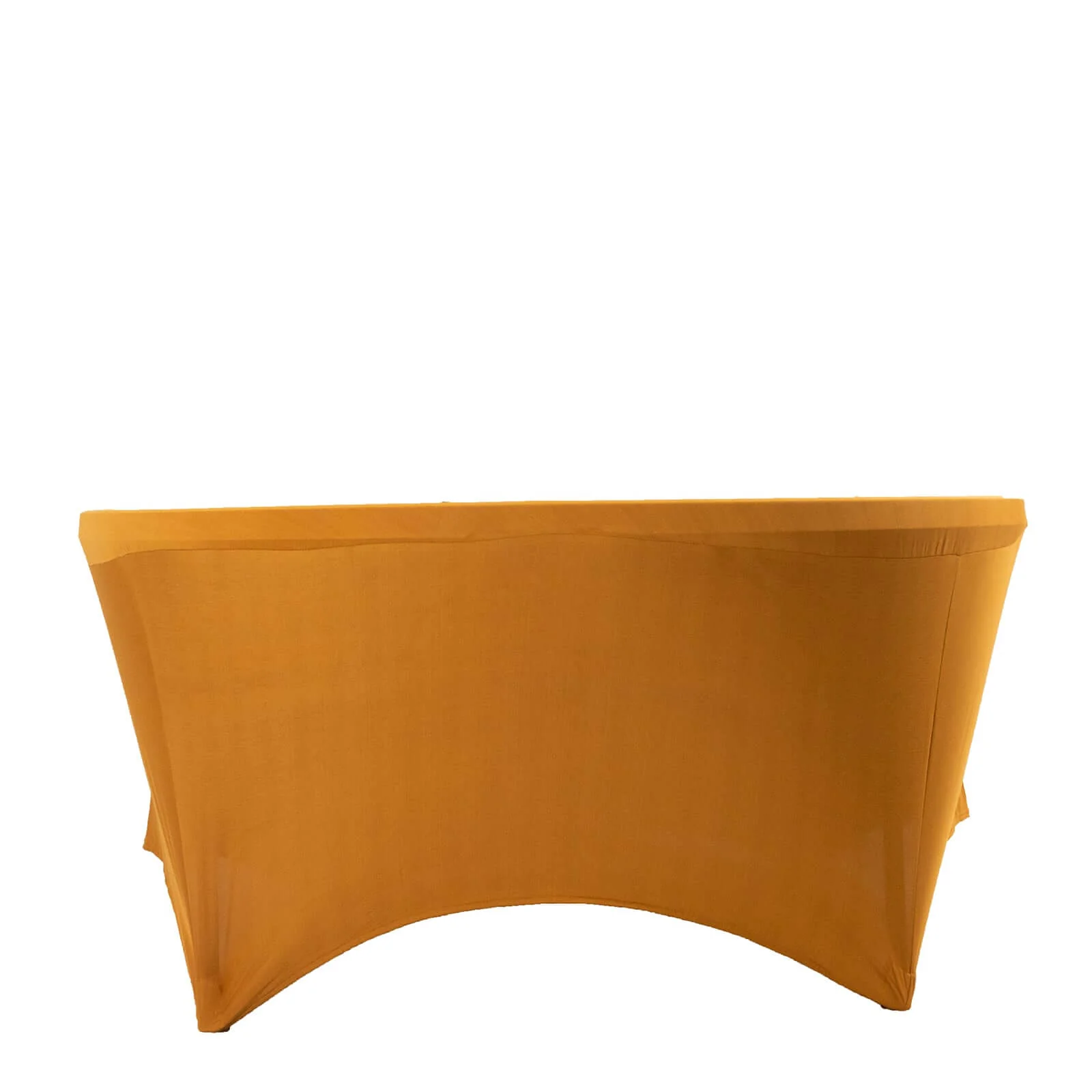 Stretch Spandex Round Tablecloth 6ft Gold - Easy to Maintain Form-Fitting Table Cover - Image 7