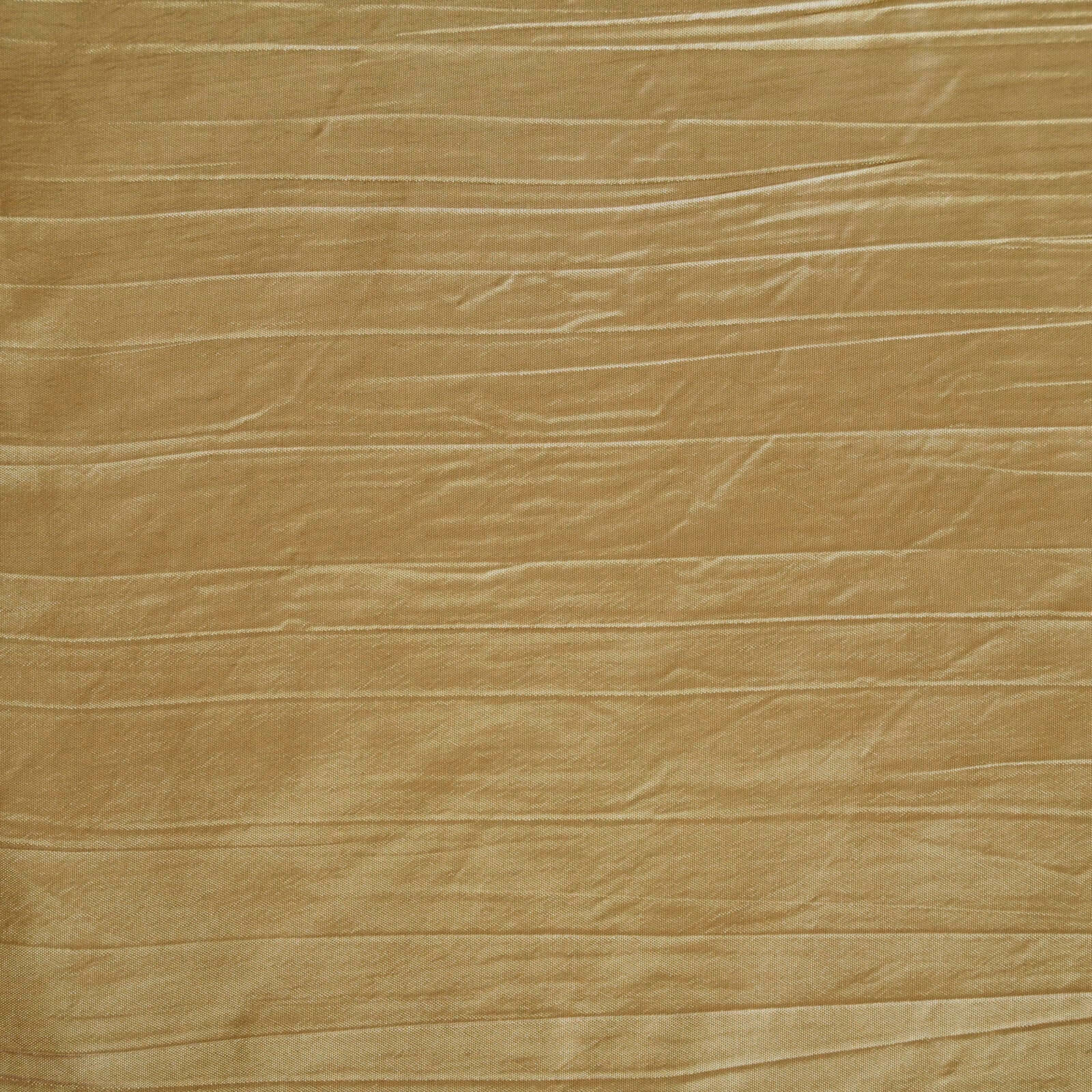 Taffeta Rectangle Tablecloth 90"x132" Gold with Accordion Crinkle Design - Seamless Finish for Refined Events - Image 9