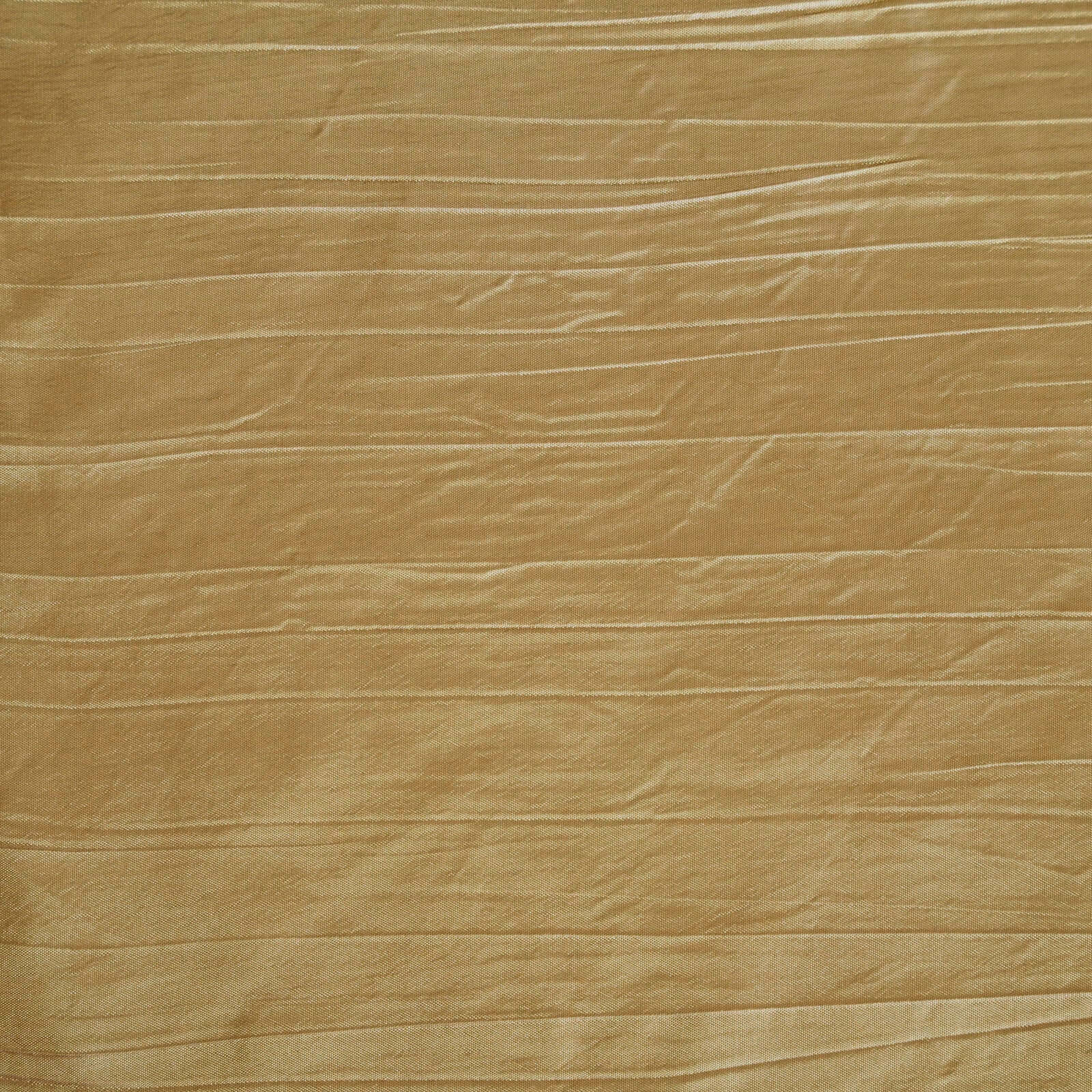 Taffeta Rectangle Tablecloth 90"x156" Gold with Accordion Crinkle Design - Seamless Finish for Upscale Occasions - Image 8
