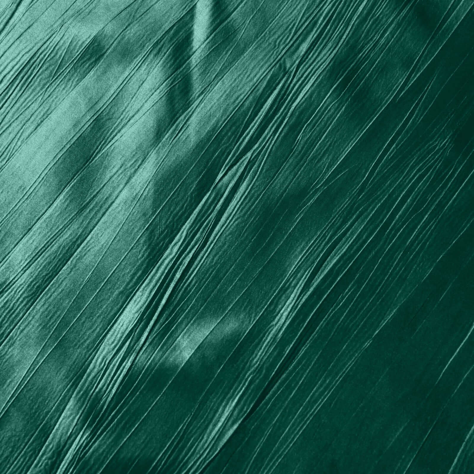 Taffeta Round Tablecloth 120" Hunter Emerald Green with Accordion Crinkle Design - Seamless Finish - Image 11