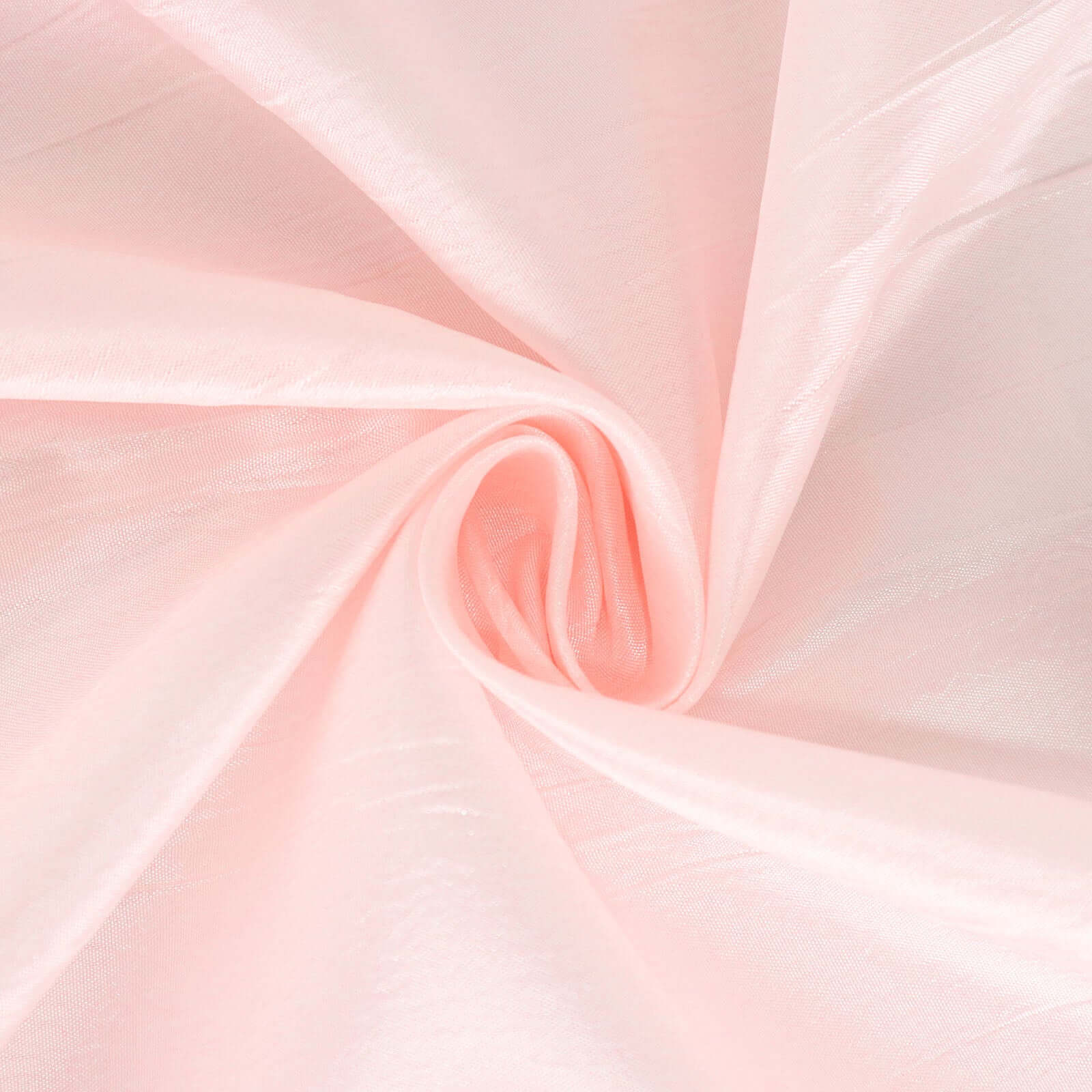 Taffeta Round Tablecloth 132" Blush Accordion Crinkle Table Cover - Image 8