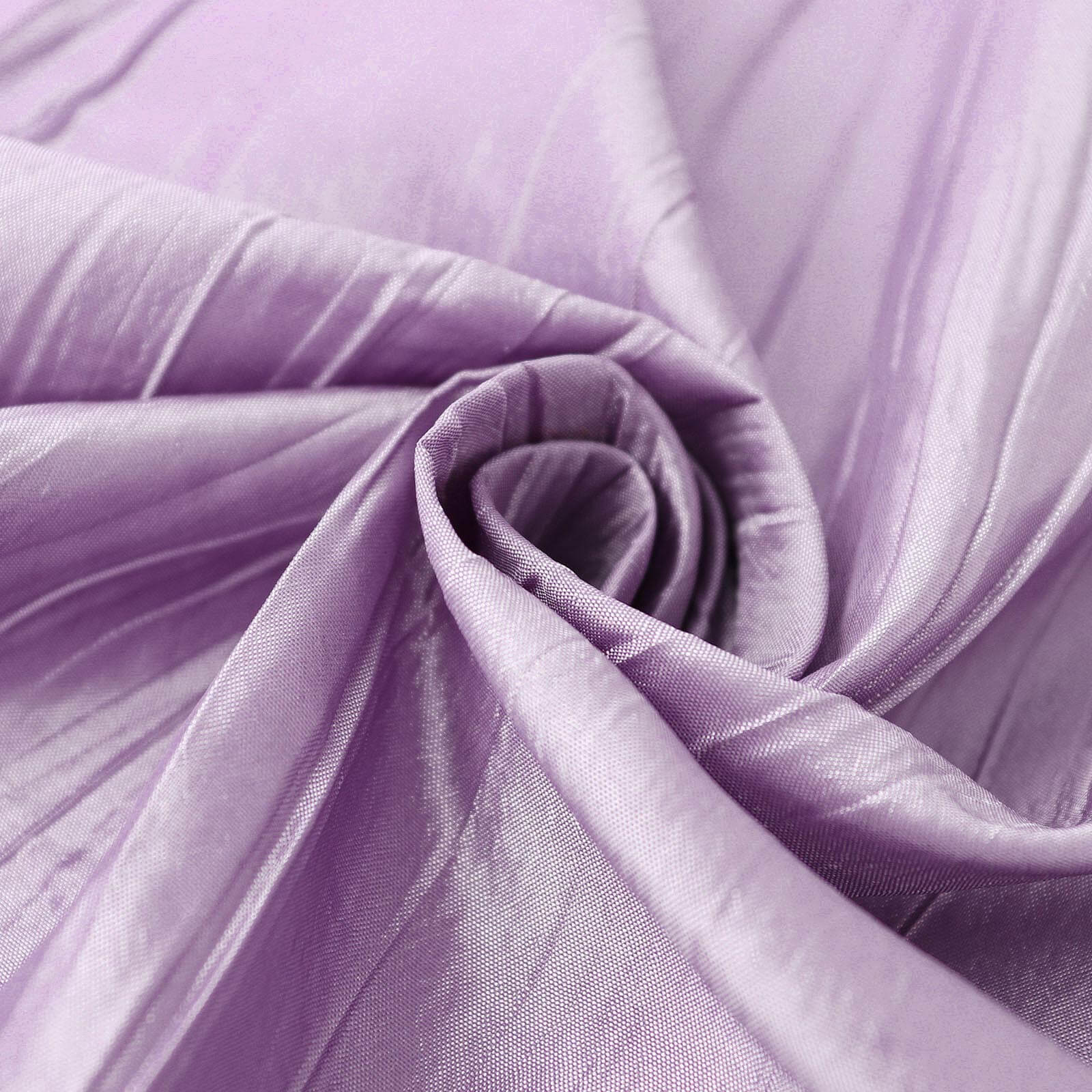 Taffeta Round Tablecloth 132" Violet Amethyst Accordion Crinkle Table Cover - Image 8