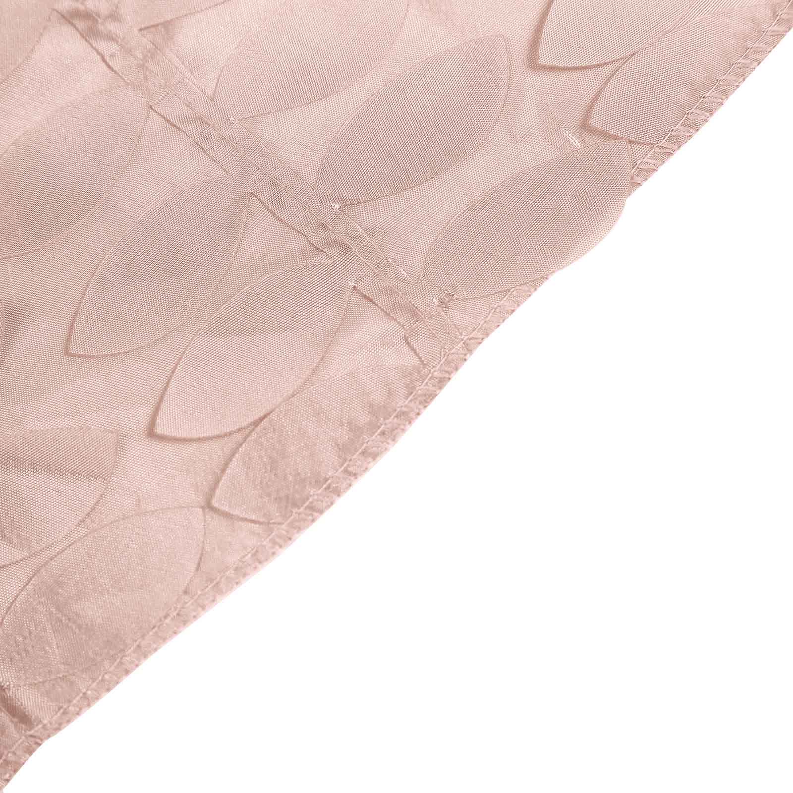 Taffeta Square Table Overlay 54"x54" Dusty Rose - 3D Leaf Petal Tablecloth Topper - Image 5