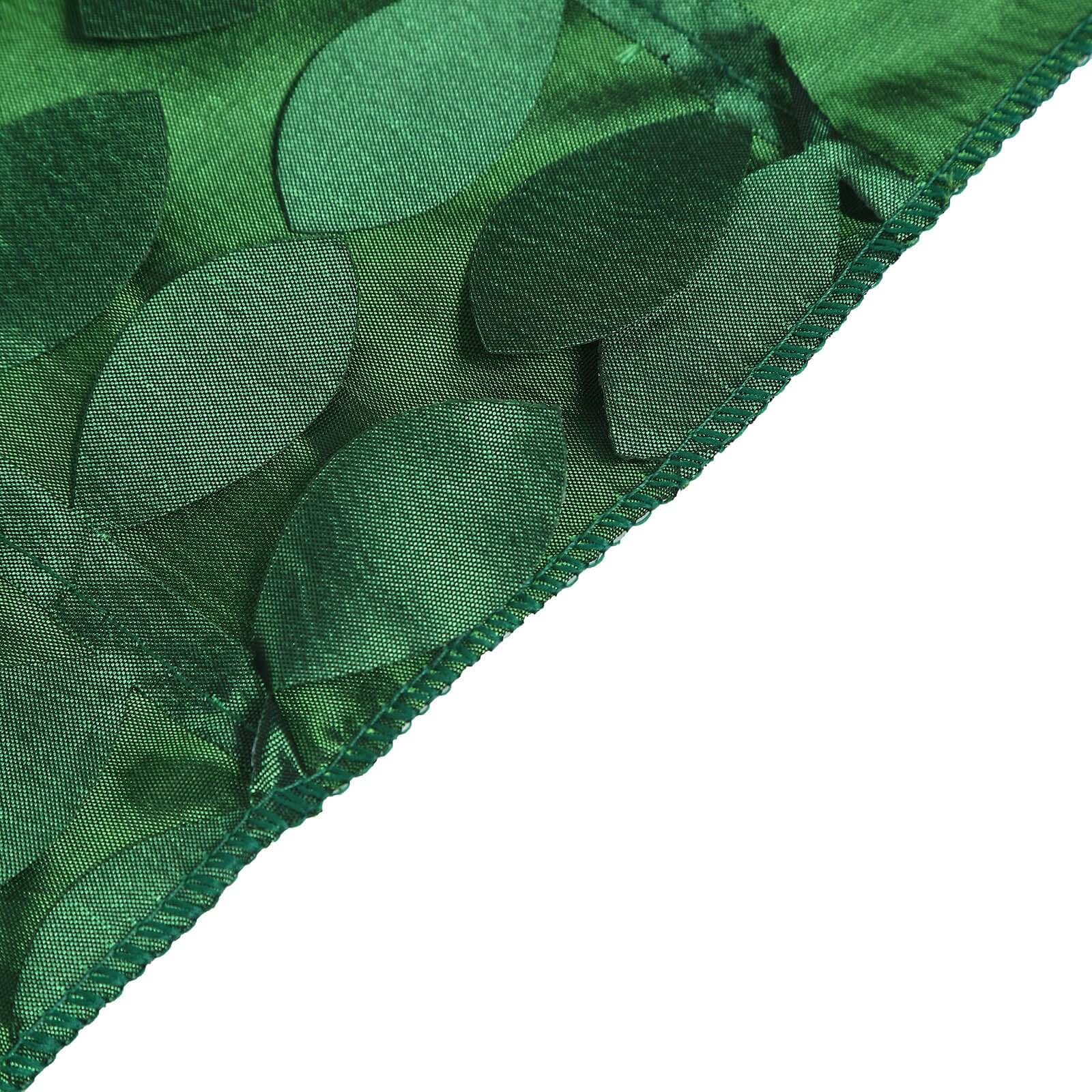 Taffeta Square Table Overlay 54"x54" Green - 3D Leaf Petal Tablecloth Topper - Image 5