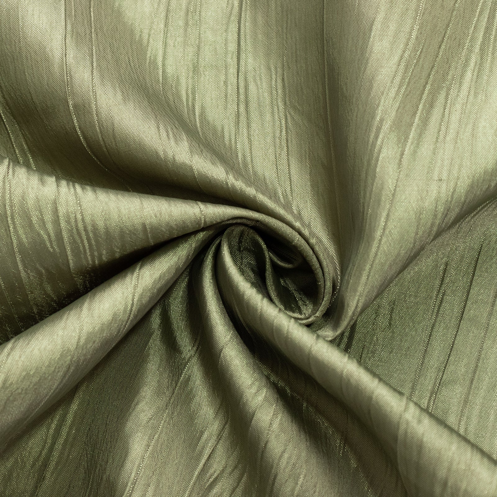 Taffeta Table Overlay 72"x72" Dusty Sage Green - Accordion Crinkle Table Topper - Image 9