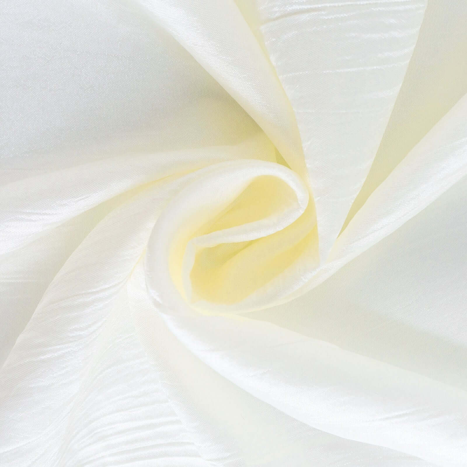 Taffeta Table Overlay 72"x72" Ivory - Accordion Crinkle Table Topper - Image 13