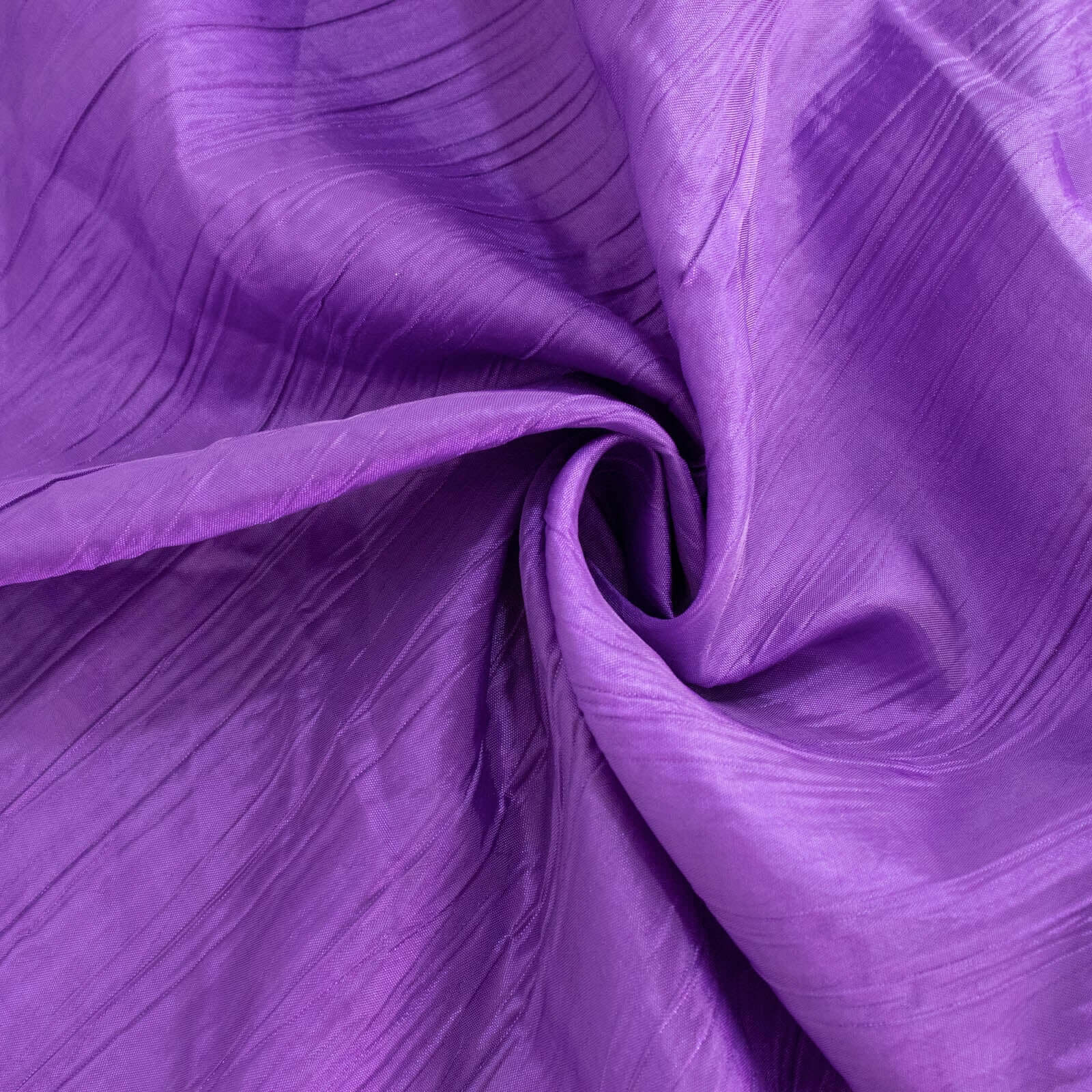 Taffeta Table Overlay 72"x72" Purple - Accordion Crinkle Table Topper - Image 8