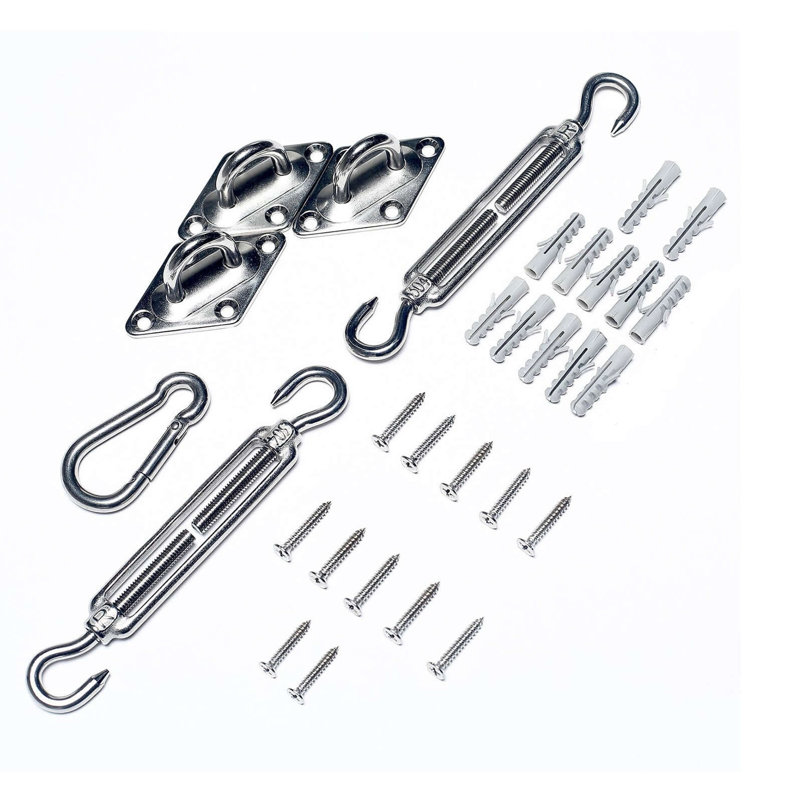 Triangle Stainless Steel Sun Shade Sail Installation Hardware Kit - Image 7