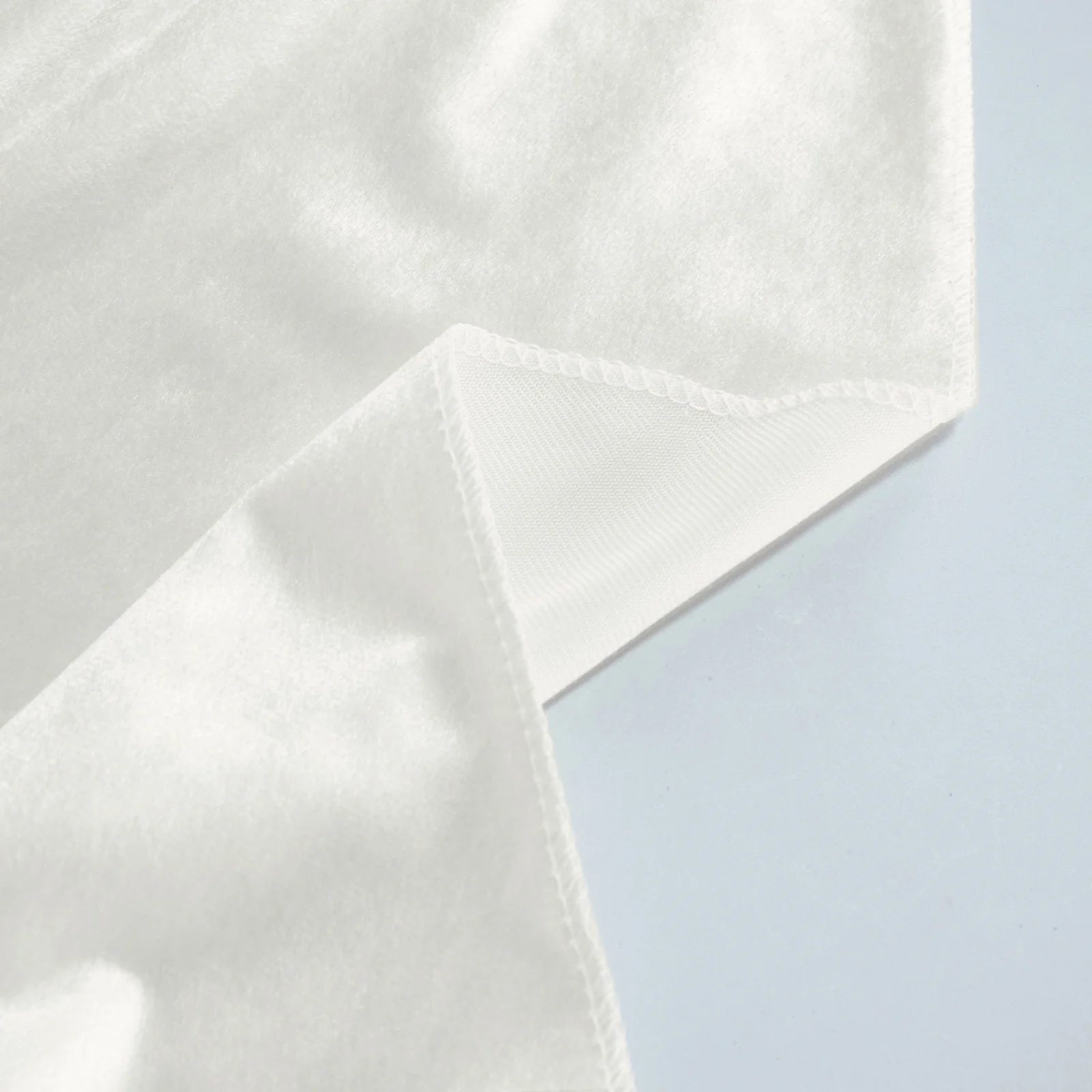 Premium Velvet Round Tablecloth 132" Ivory - Soft & Reusable Table Cover - Image 6