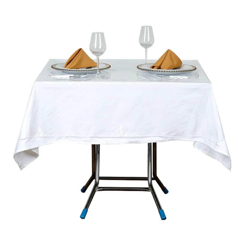 Vinyl Tablecloth 54"x54" Clear Eco-Friendly Square - PVC Waterproof Cover 10 Mil Thick - Image 2