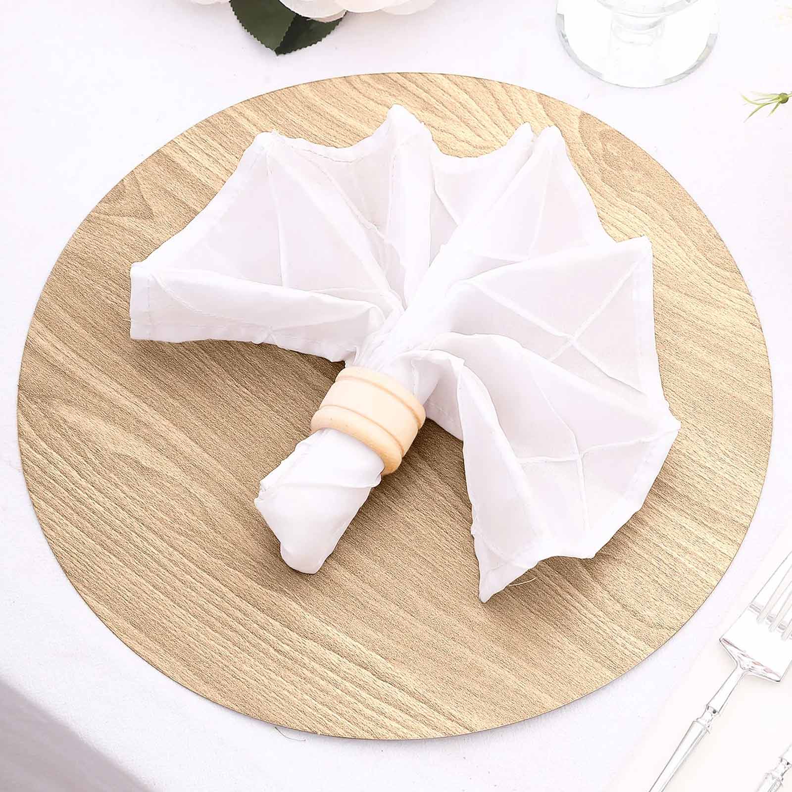 6-Pack Disposable Table Placemats 13" Natural with Walnut Wood Design - Cardboard Placemats for Rustic & Farmhouse Table Settings - Image 5