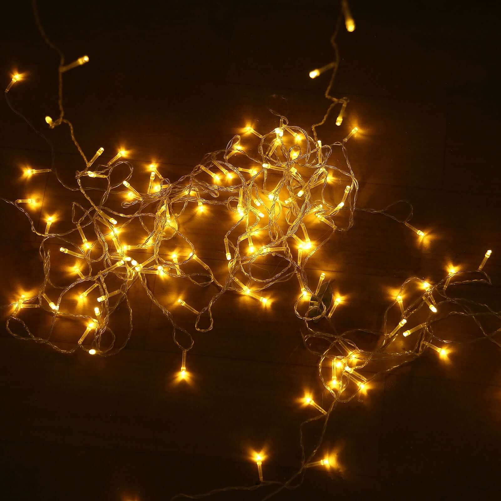 Warm White 600 LED Curtain String Lights with 8 Modes & Inline Memory Controller, Plug In Connectable Twinkle Fairy Lights - 10ft x 20ft - Image 7
