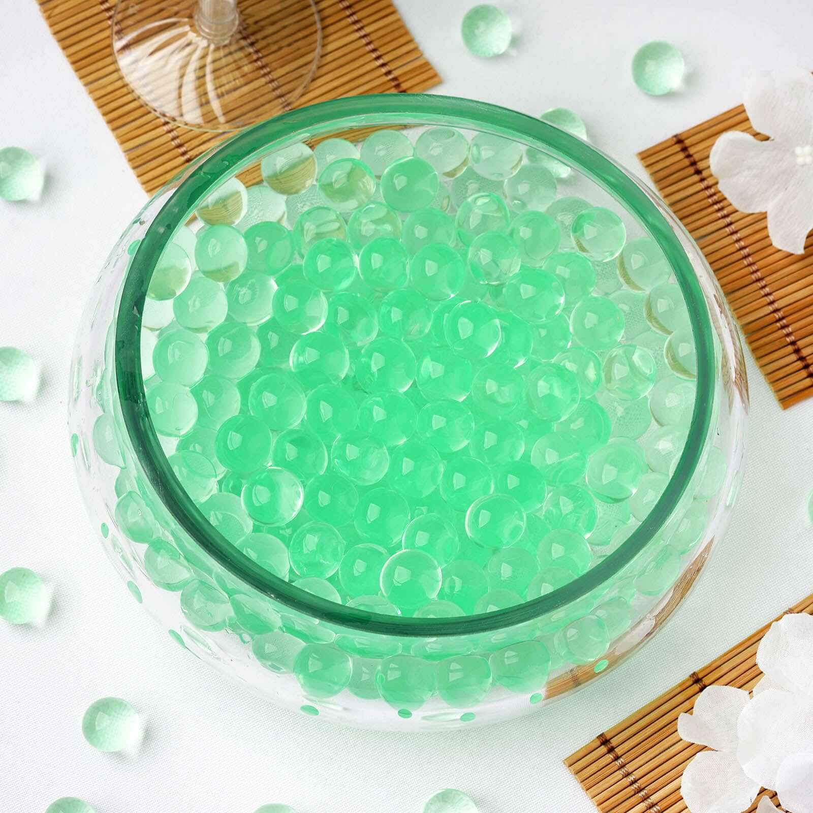 Water Gel Beads Vase Filler 10g Apple Green - Large Nontoxic Jelly Balls for Vase Candle Centerpiece Wedding & Home Decor - Image 2