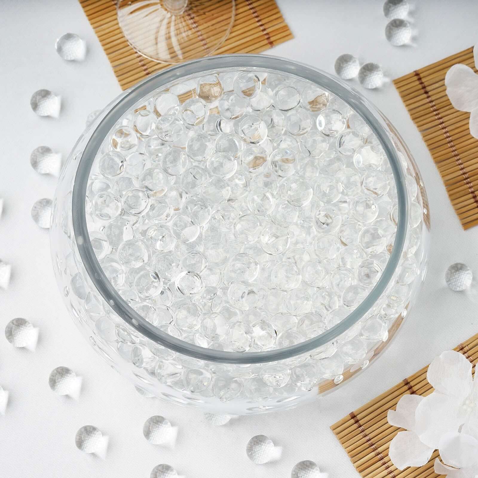 Water Gel Beads Vase Filler 10g Clear - Large Nontoxic Jelly Balls for Vase Candle Centerpiece Wedding & Home Decor - Image 2