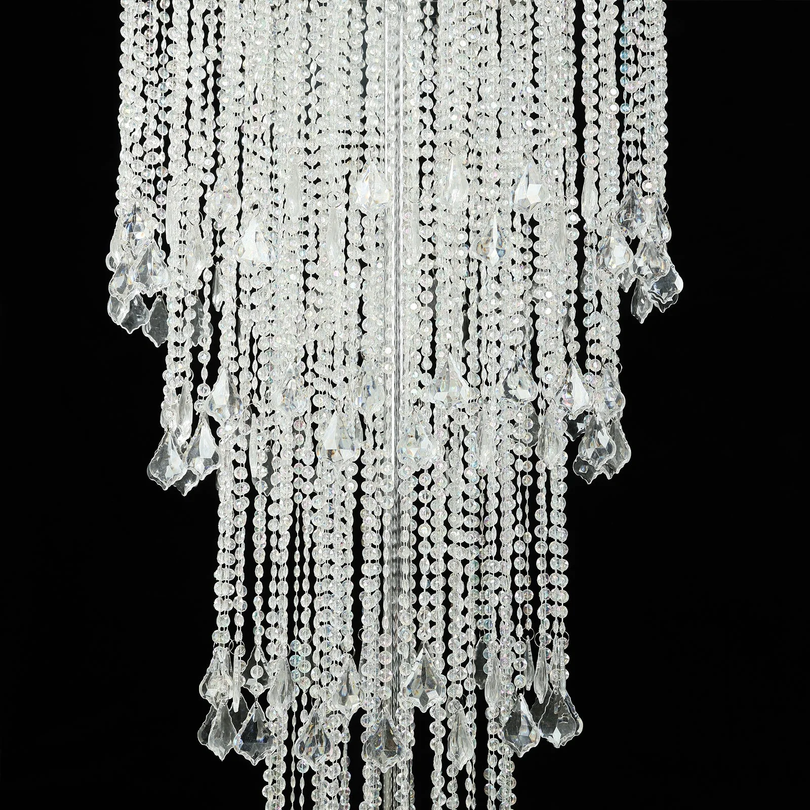 Waterfall Crystal Beaded Table Centerpiece – Cascading 4ft Chandelier Floral Stand for Weddings & Luxury Event Décor - Image 6