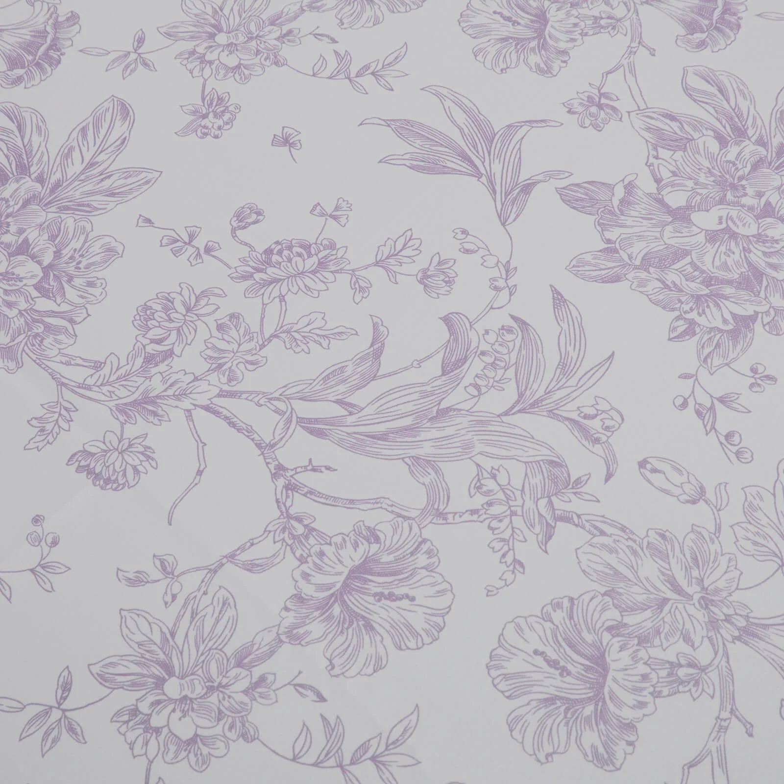 Polyester Table Runner 12"x108" White with Lavender Lilac French Toile Floral Print - Exquisite Reusable Table Décor - Image 8